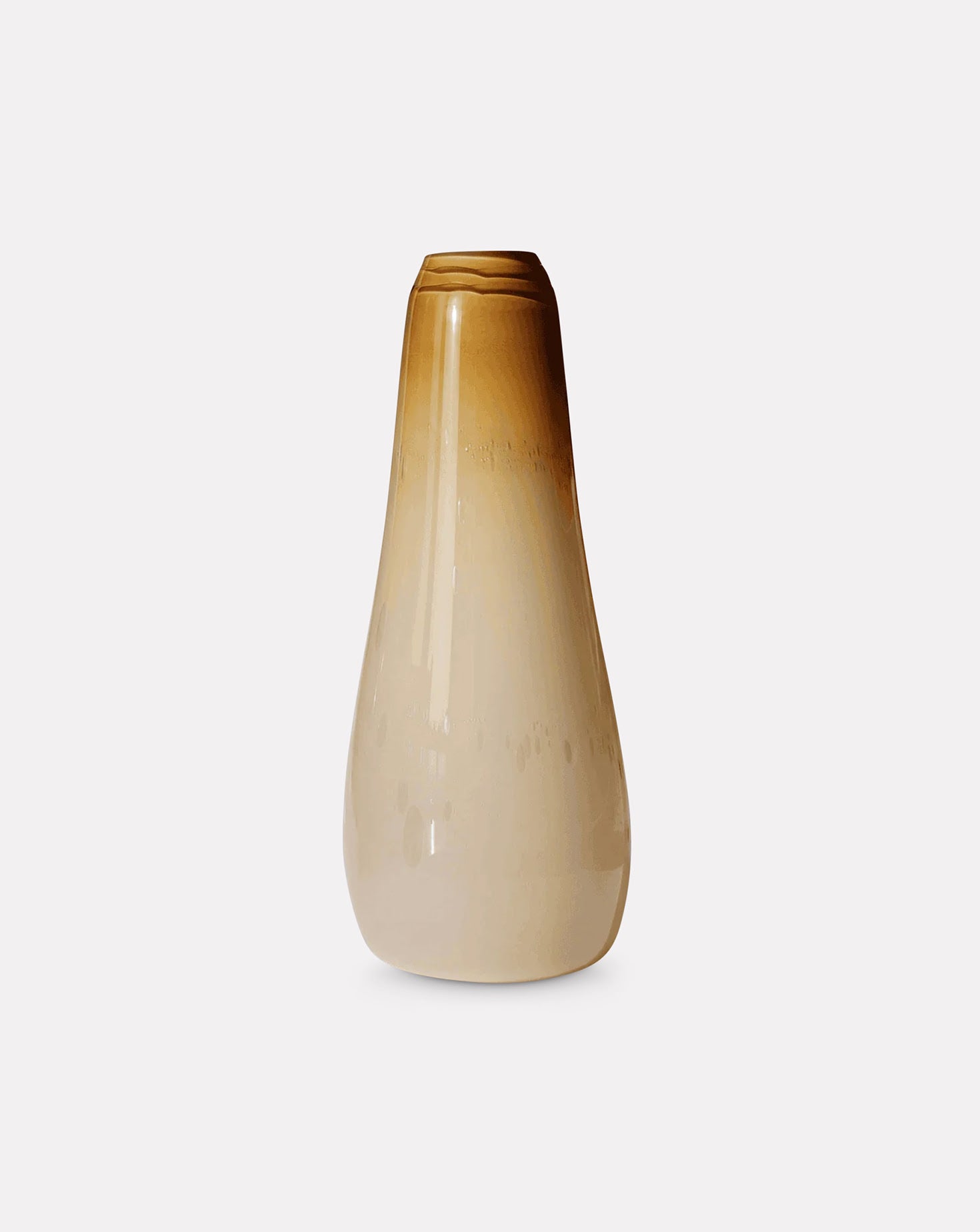 NODE Floorstanding Cappucino Glass Vase