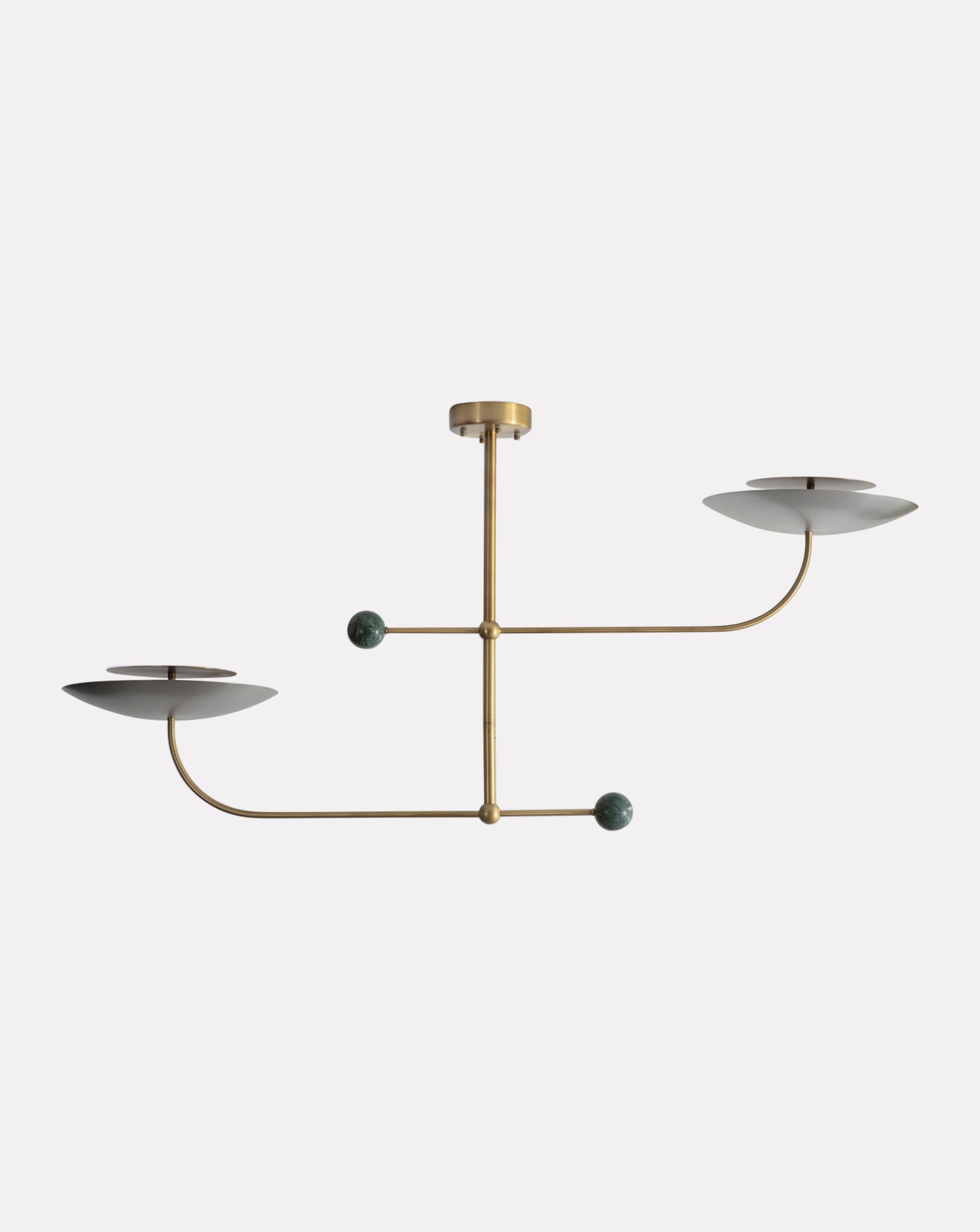 Orb 4 Brushed Brass Pendant Light