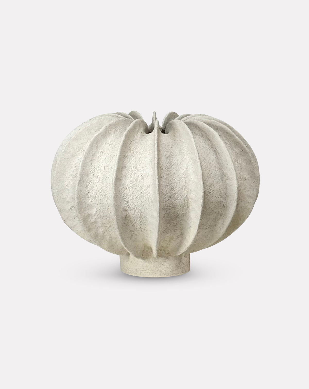 Organelle XL  Ceramic White Sculpture — cutout view