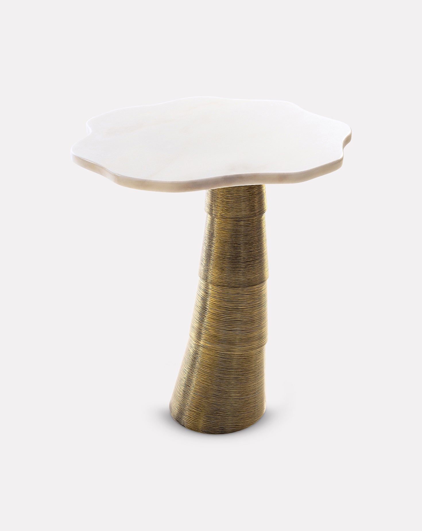 Palm Marble Side Table