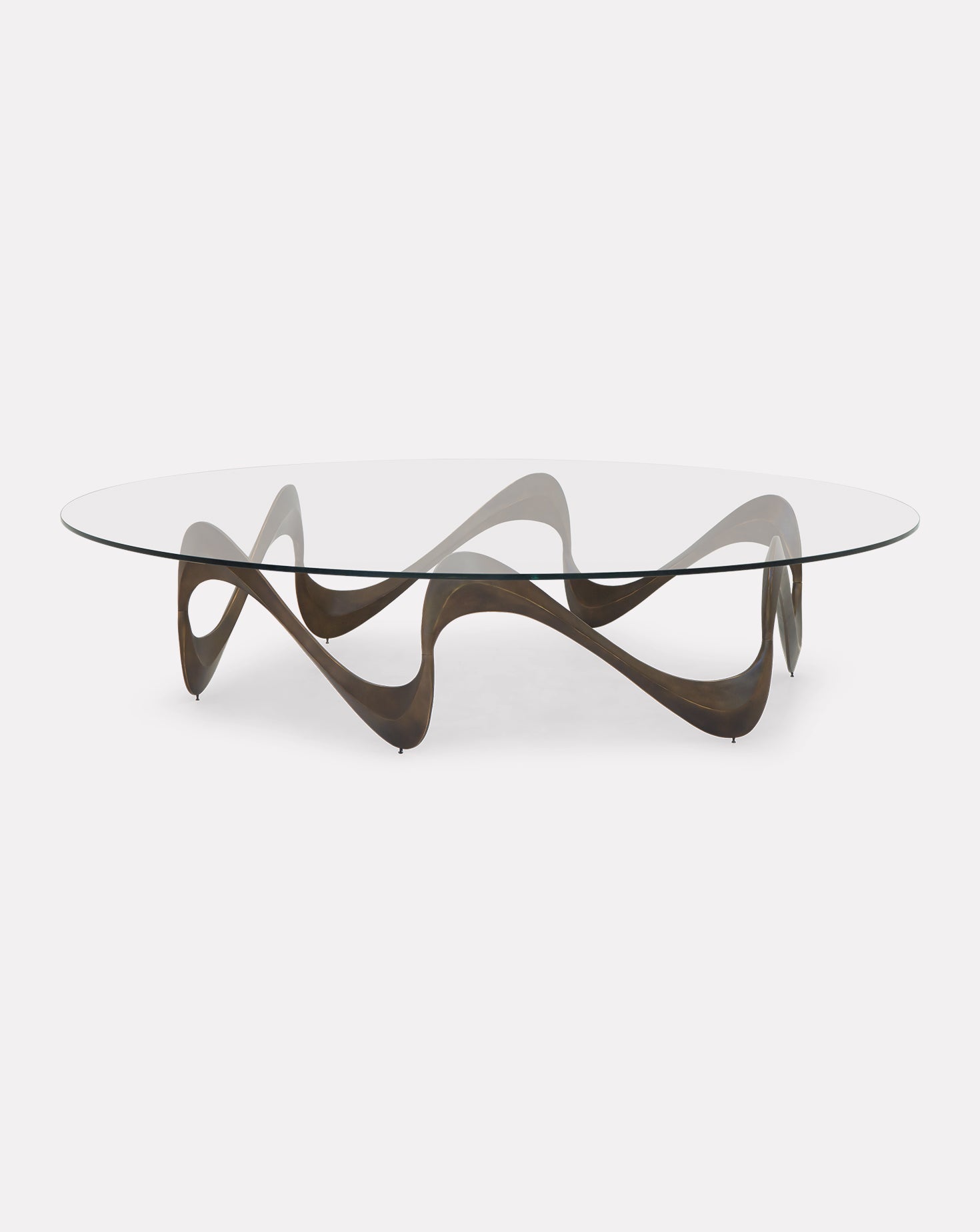 Parisian Graffiti Glass Coffee Table Large