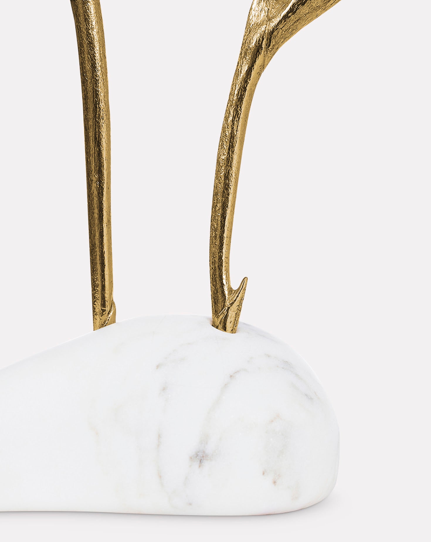 Pétrea III Marble and Brass Sculpture