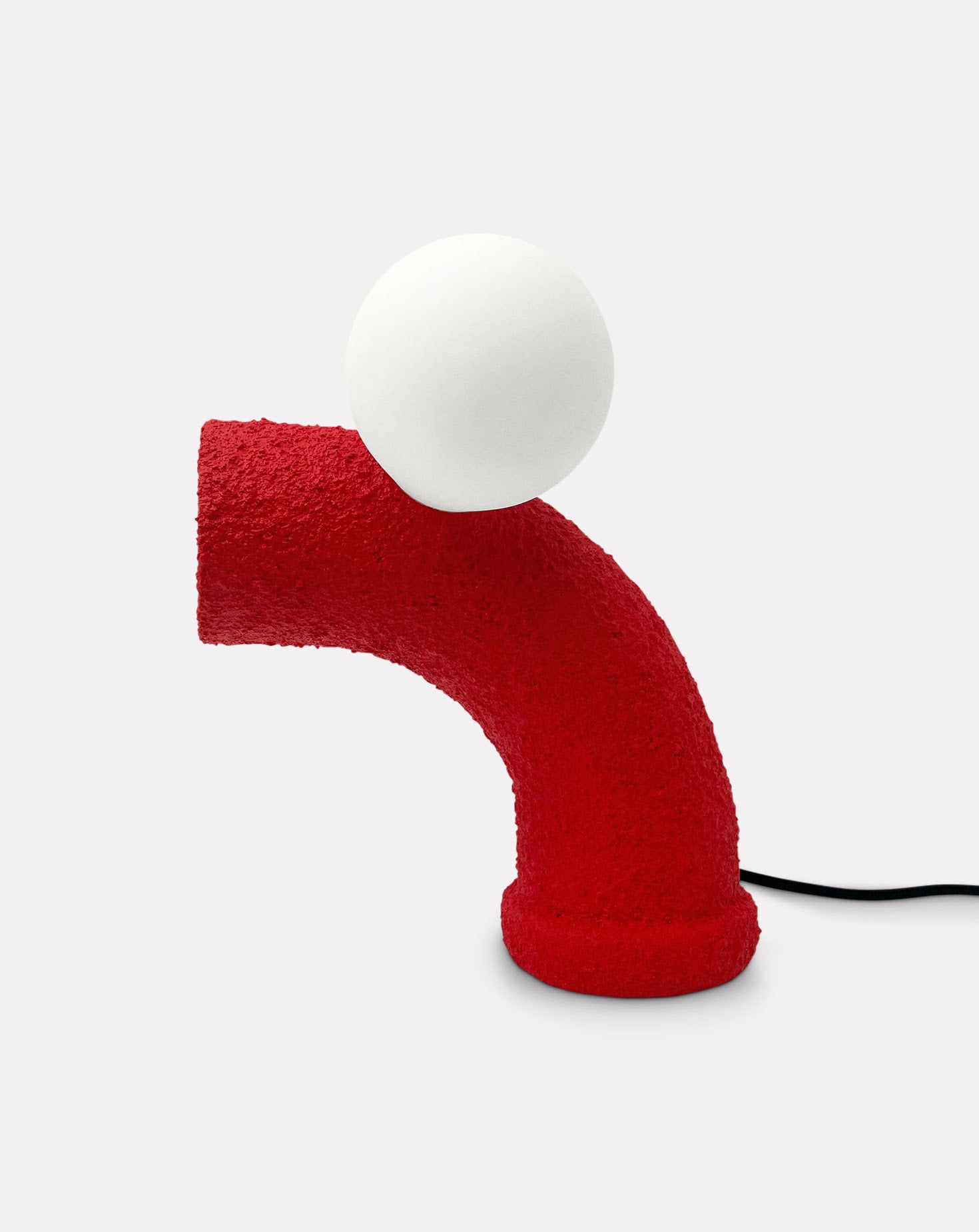 Punto e Virgola Red Dimmable Table Lamp
