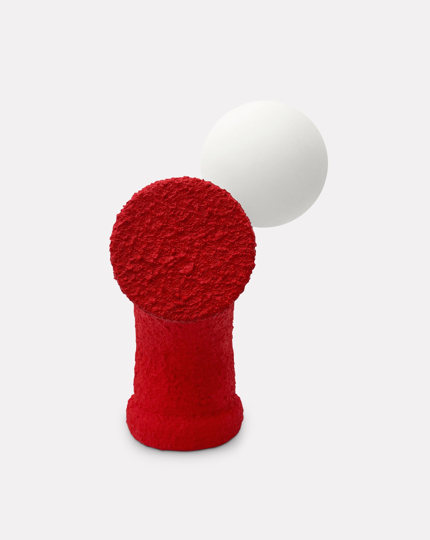 Punto e Virgola Red Dimmable Table Lamp