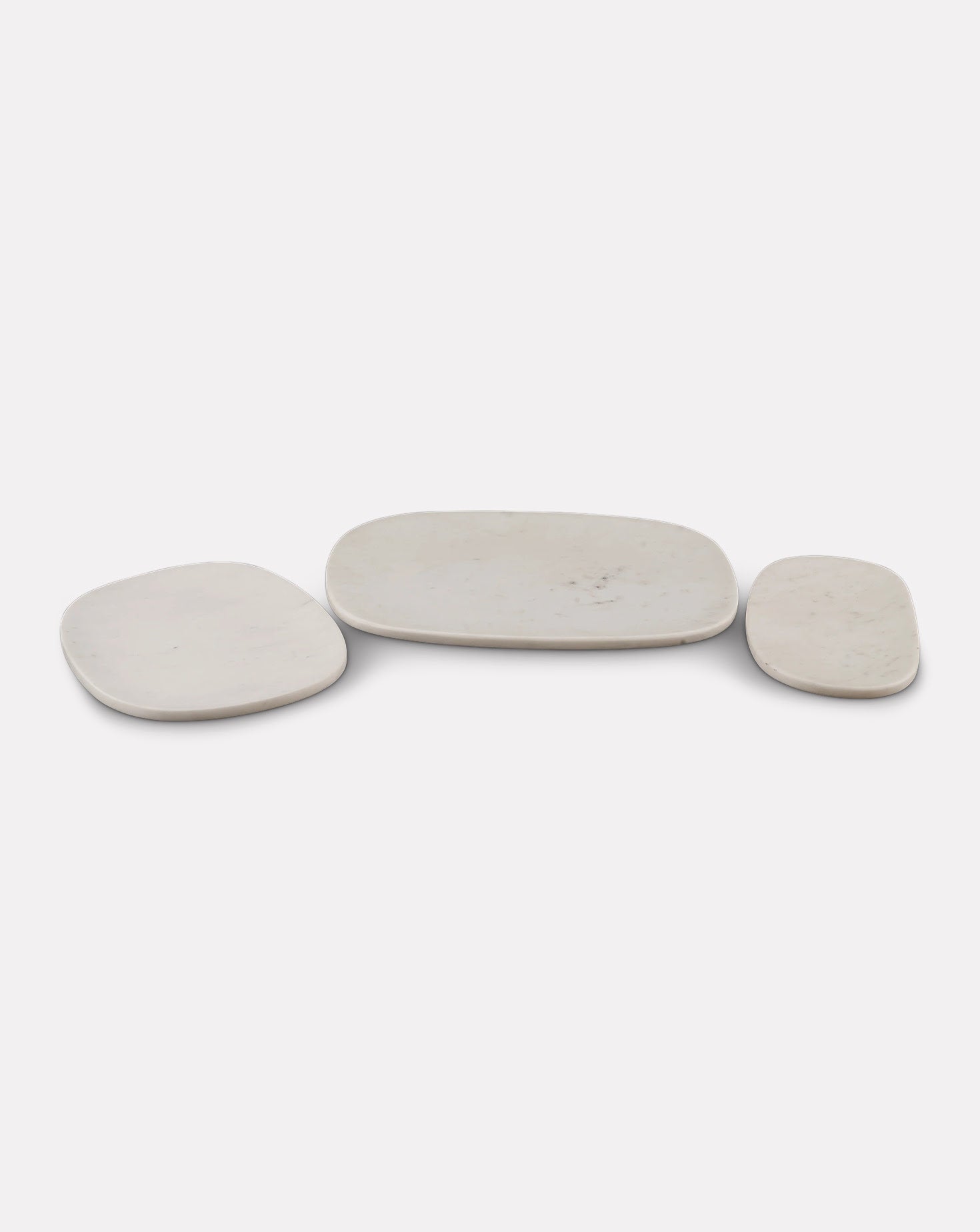 Reva Platter Marble White Sets of 3