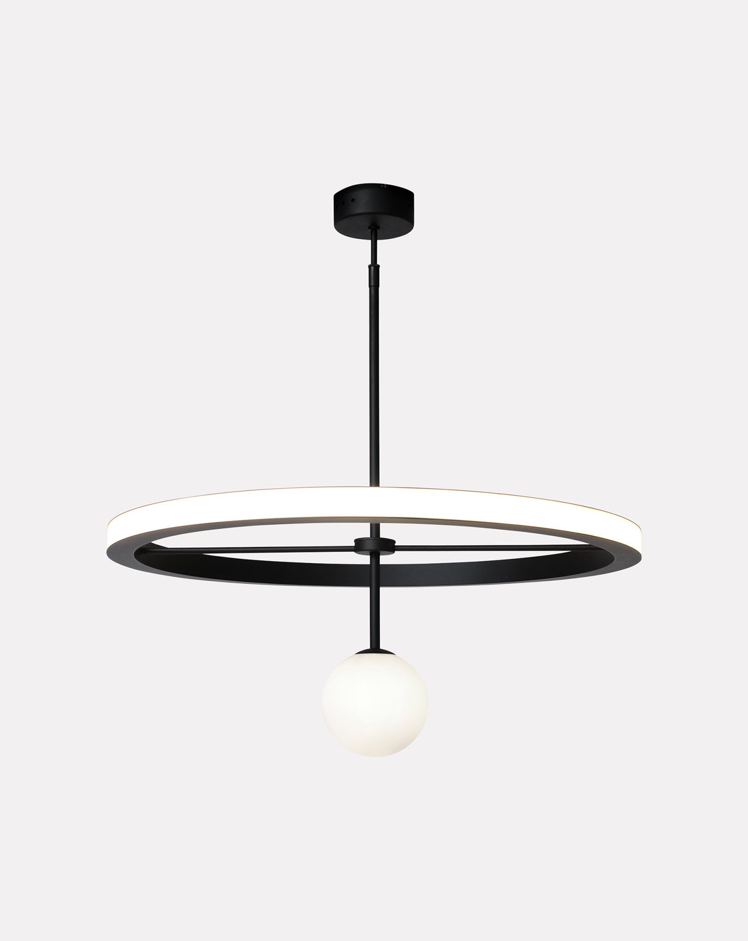 Ring Powdercoated Metal Pendant