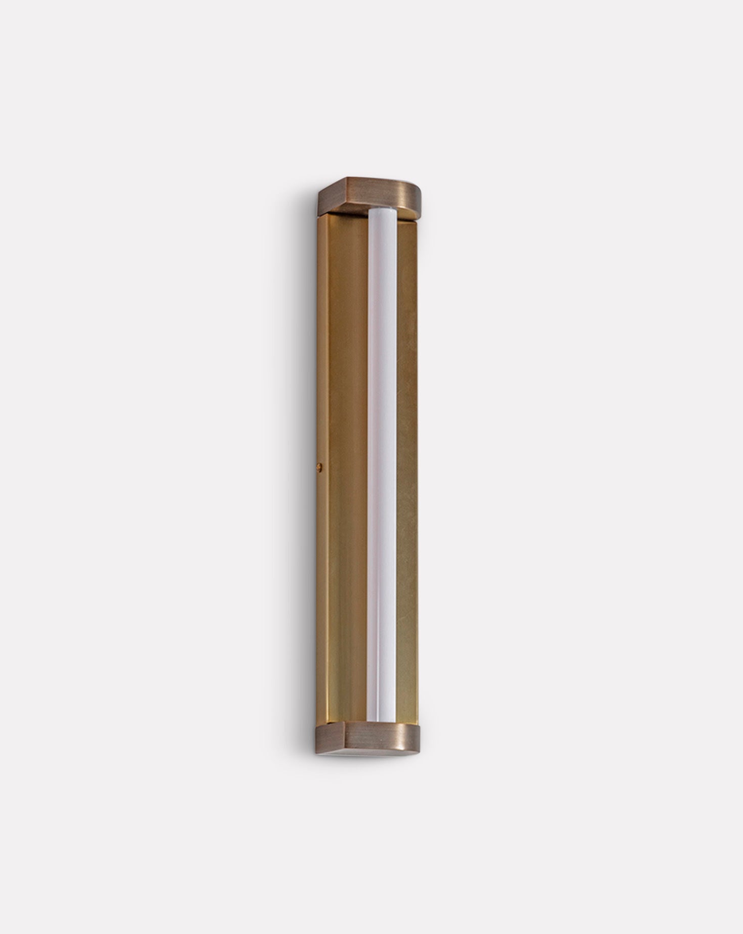 Rounded Corner Medium Bronze Wall Light