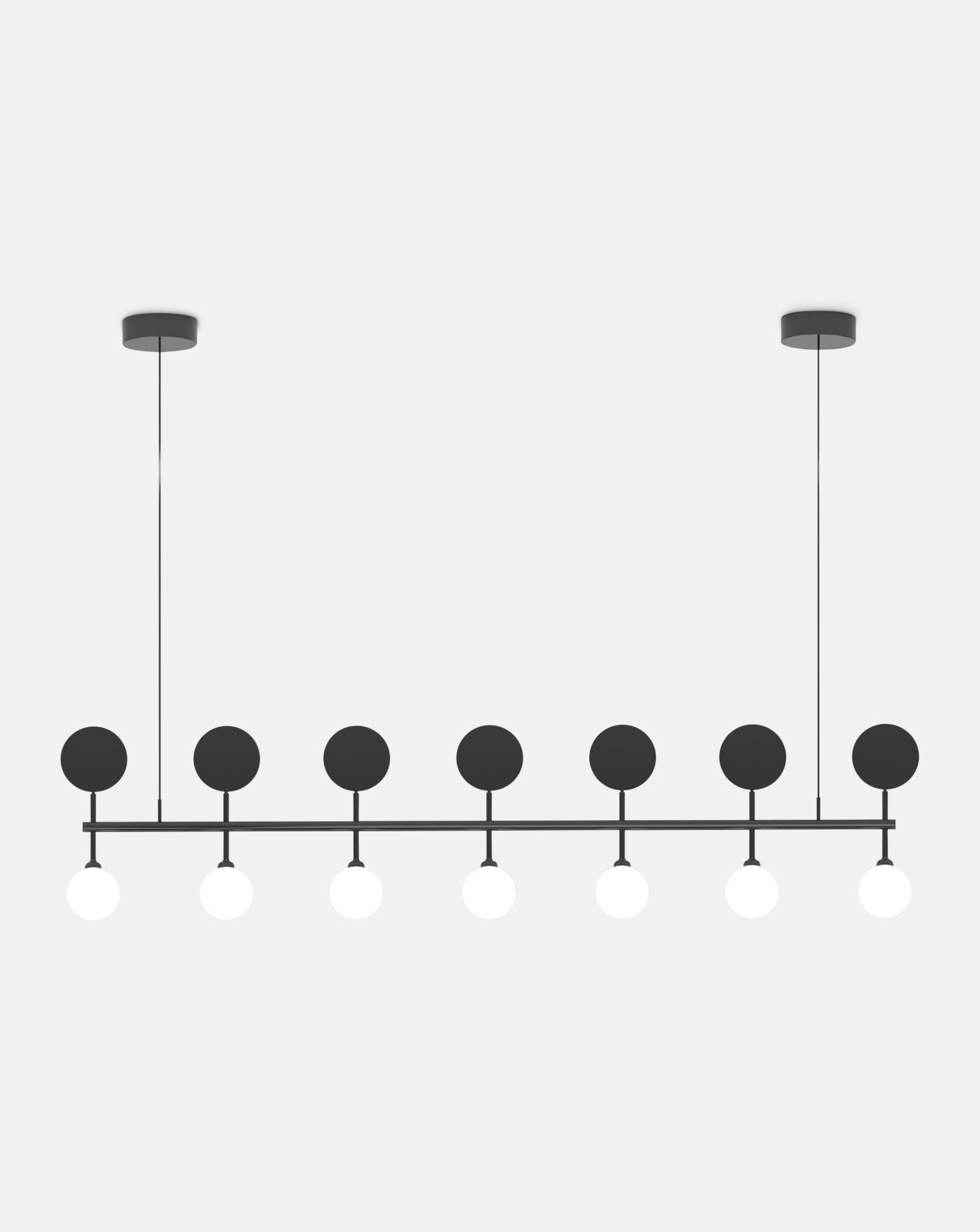 Row Glass Suspension Light