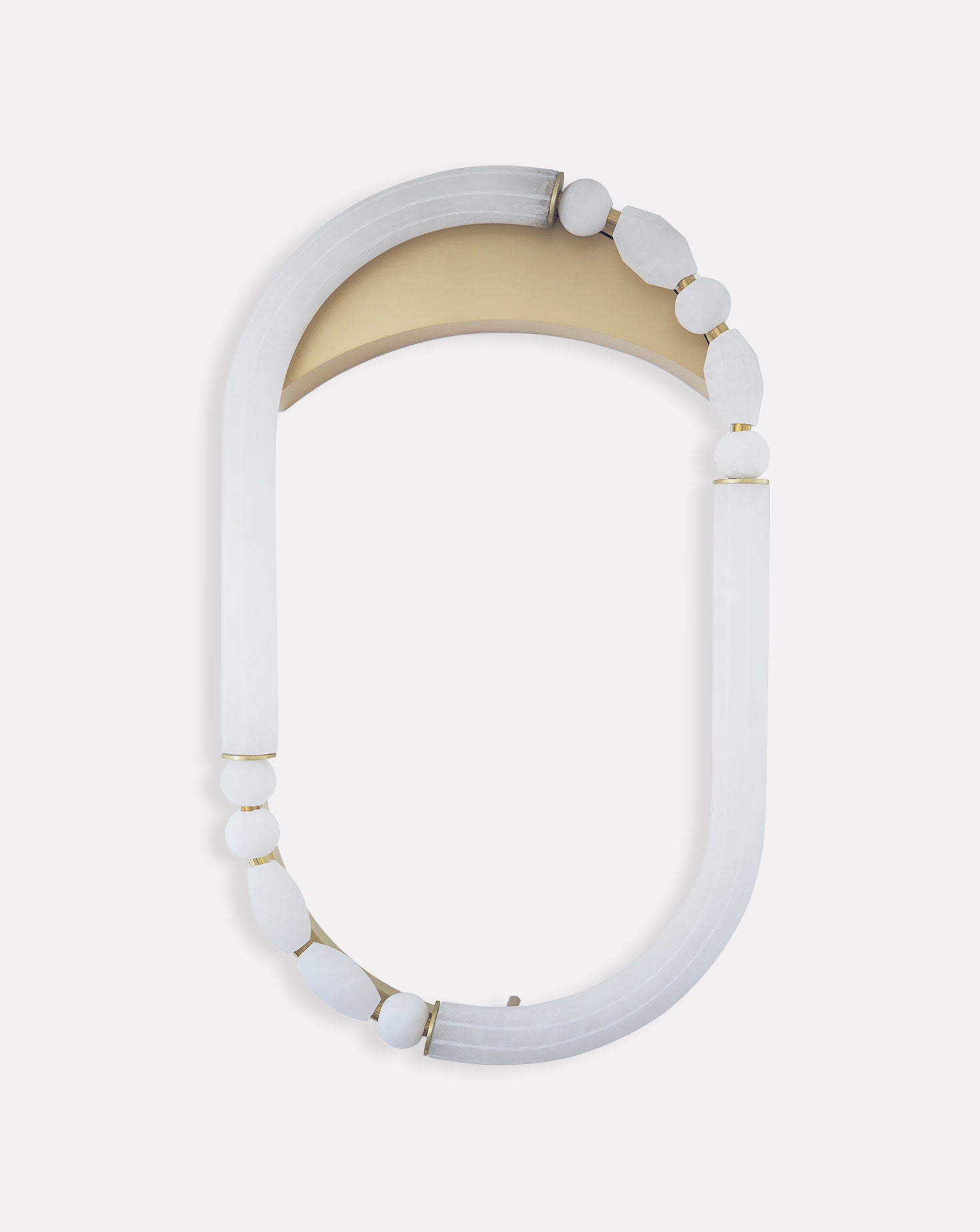 Pearl Satin Brass Wall Light