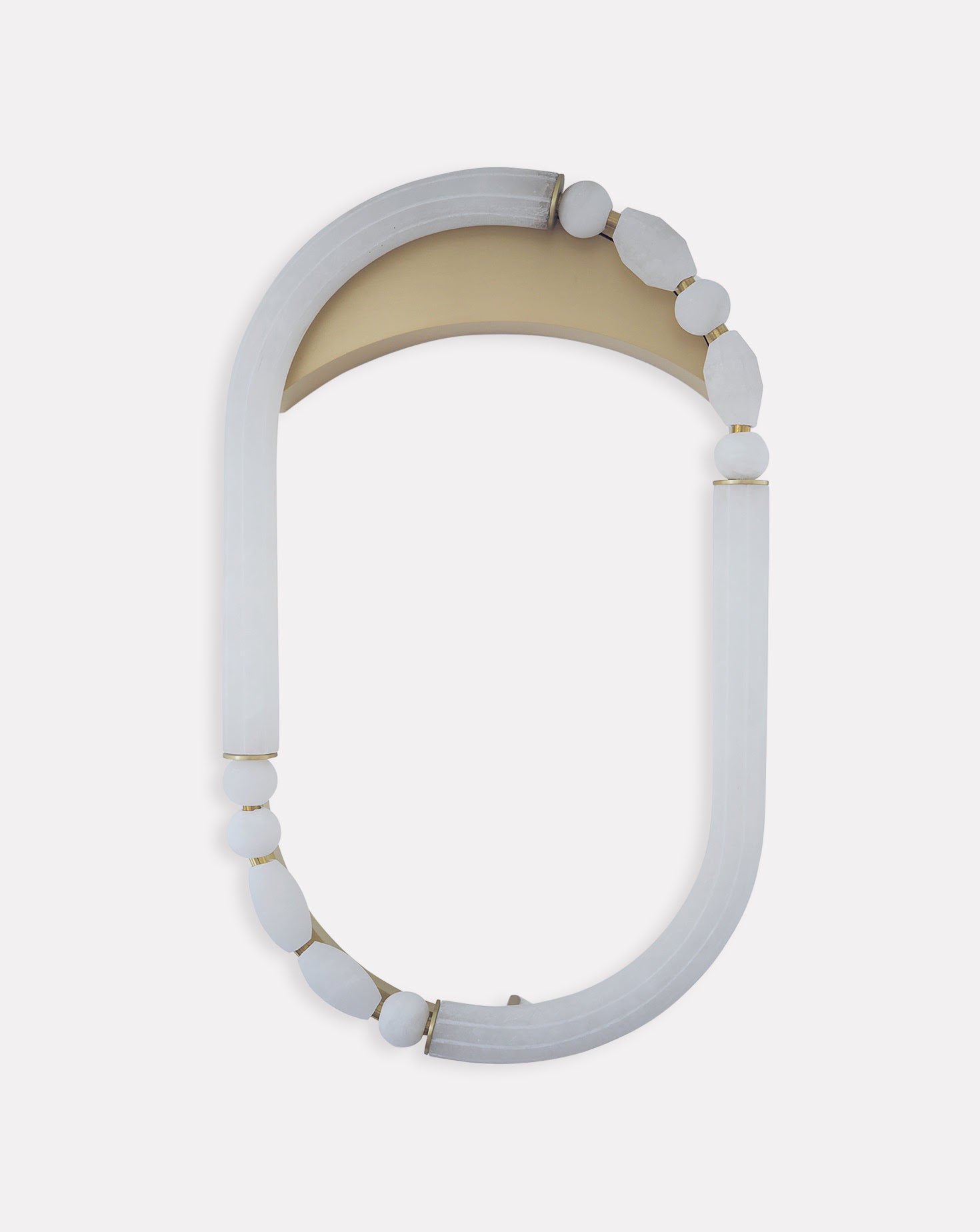 Pearl Satin Brass Wall Light
