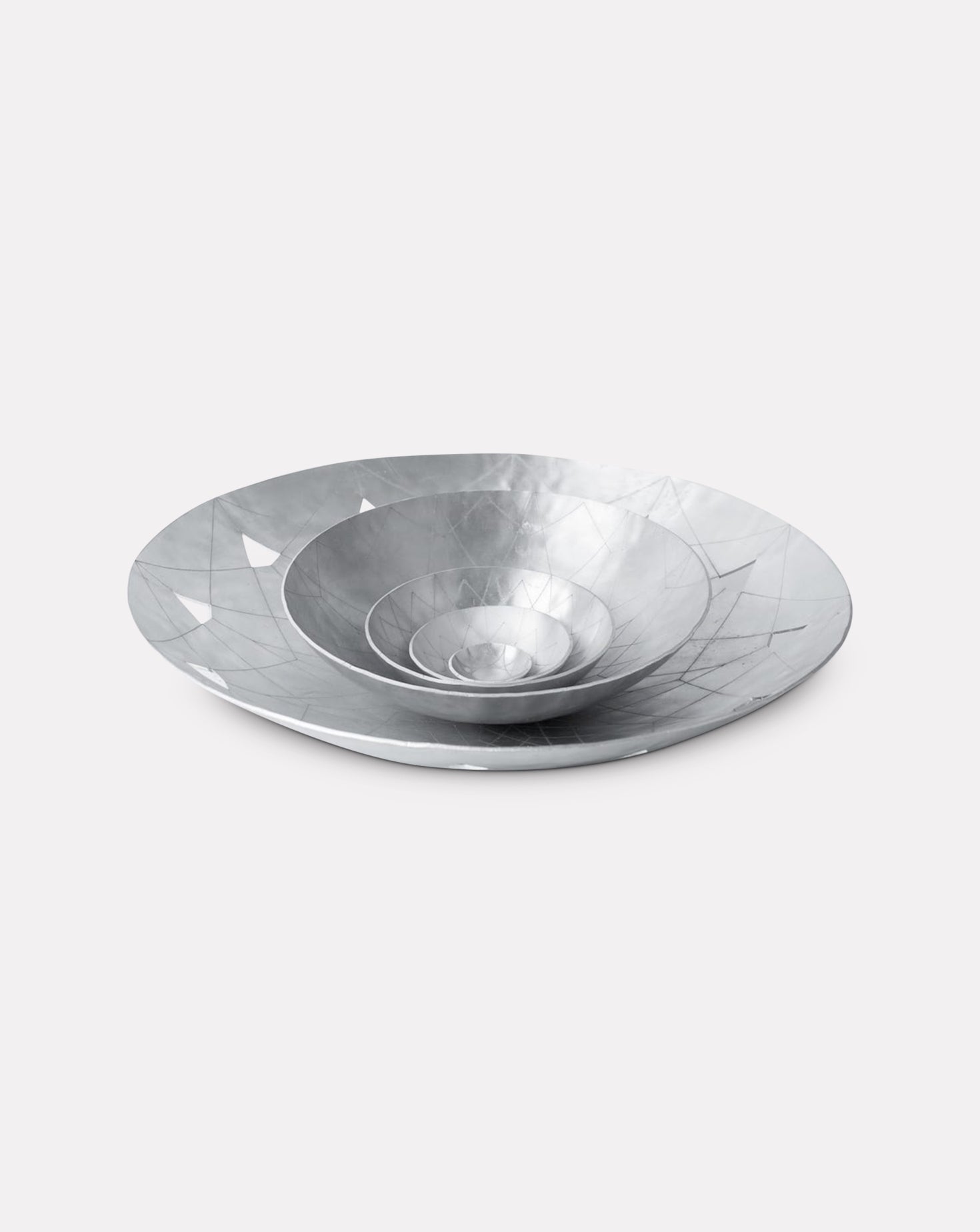 Saffar Metalware Aluminium  Bowl Set