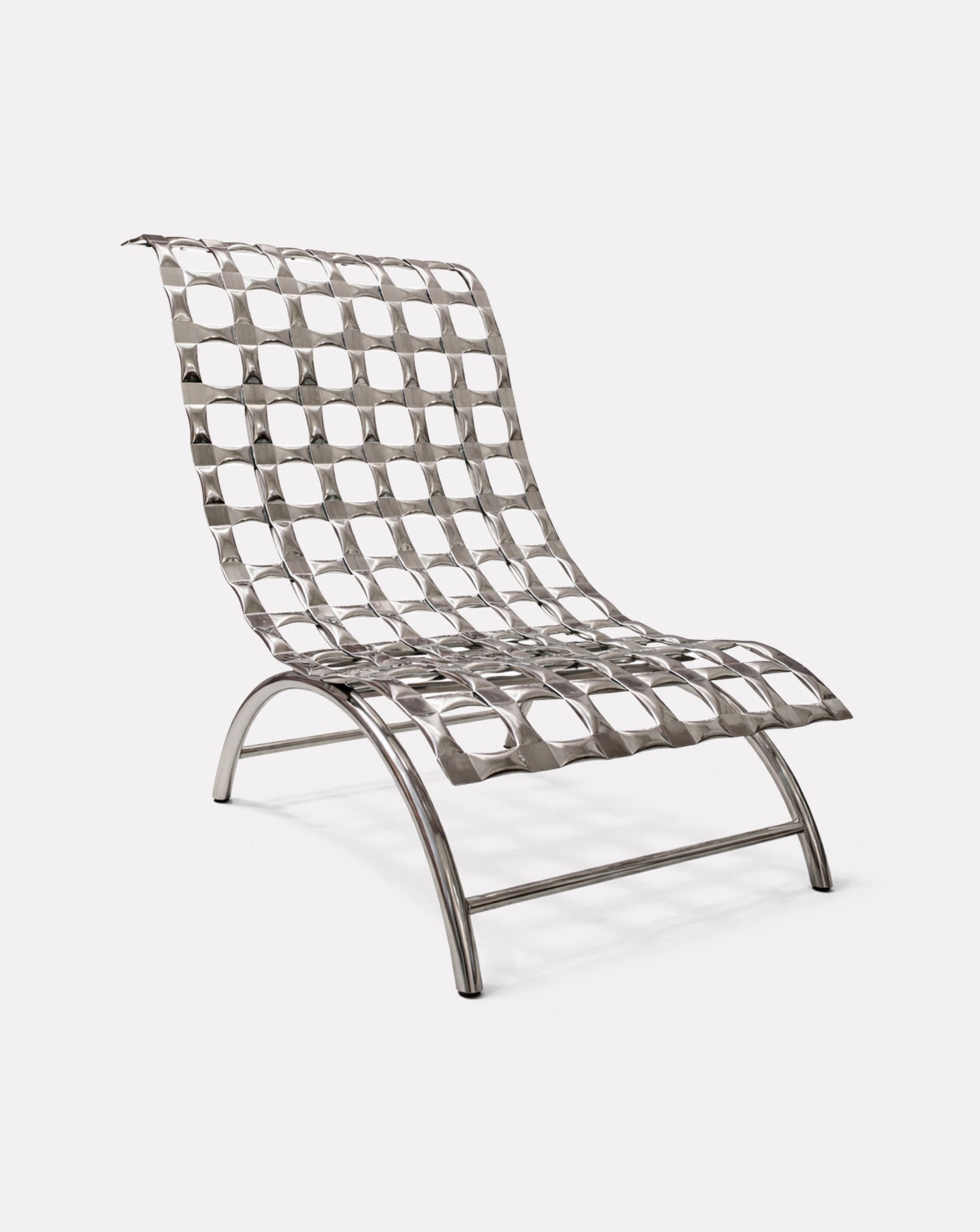 SS Cross Steel and Chrome Chair