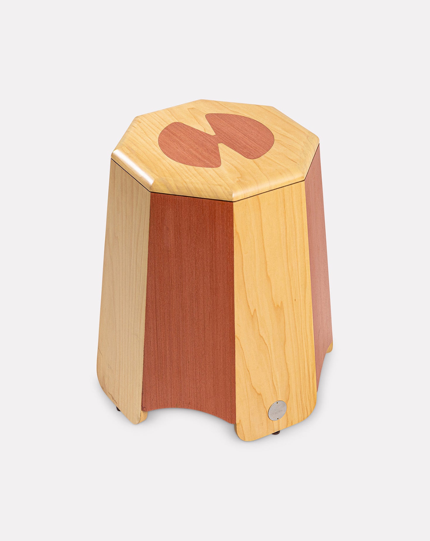 Saif Natual Wood Stool