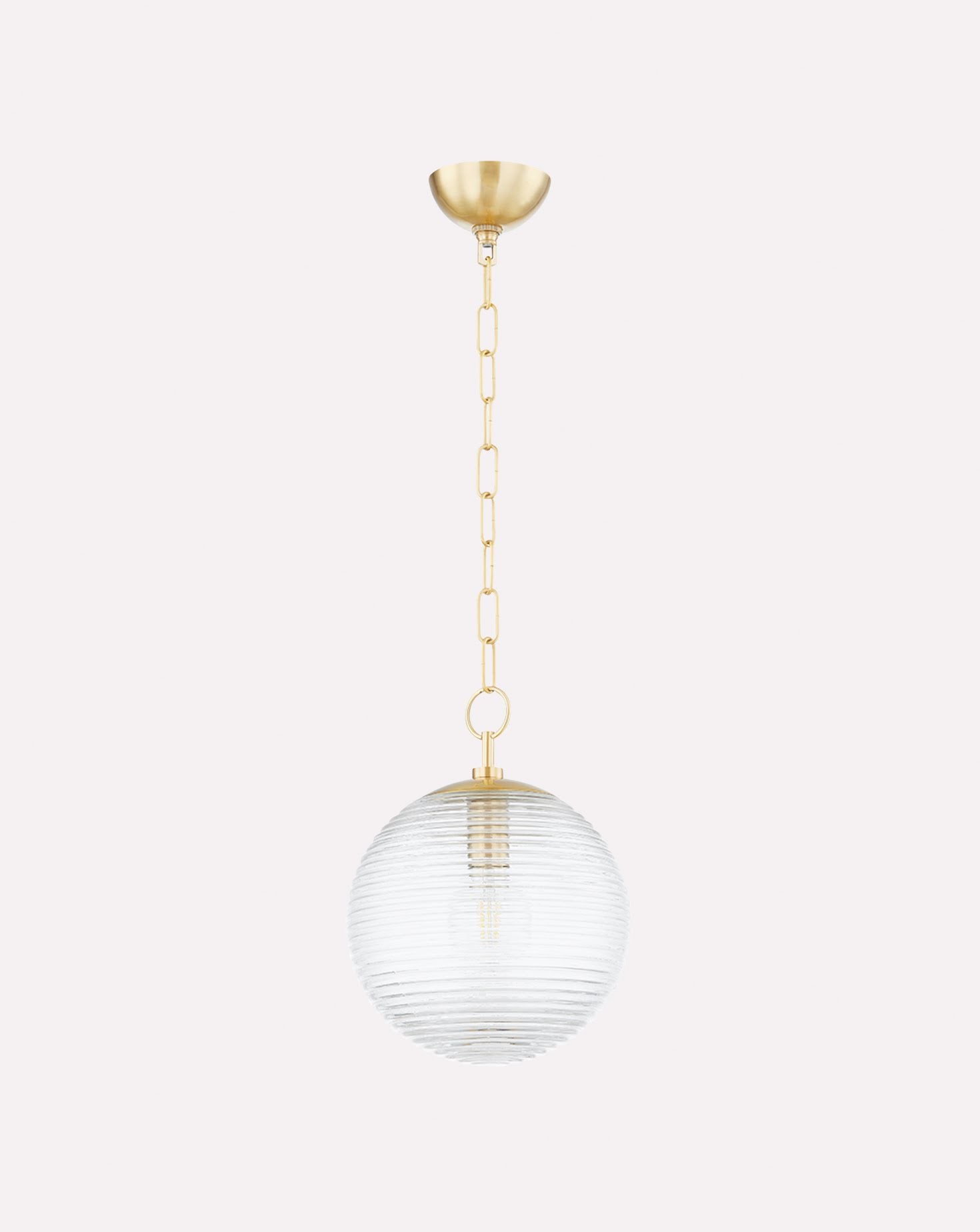 Sara Aged Brass Pendant