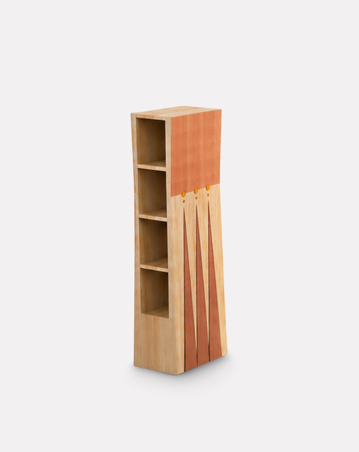 Sarou Maple Wood Bookcase Cabinet