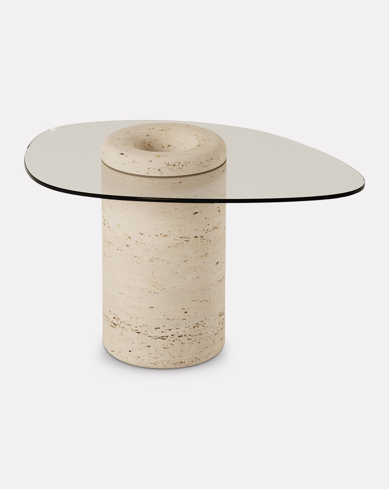 Sculptural Marble Side Table