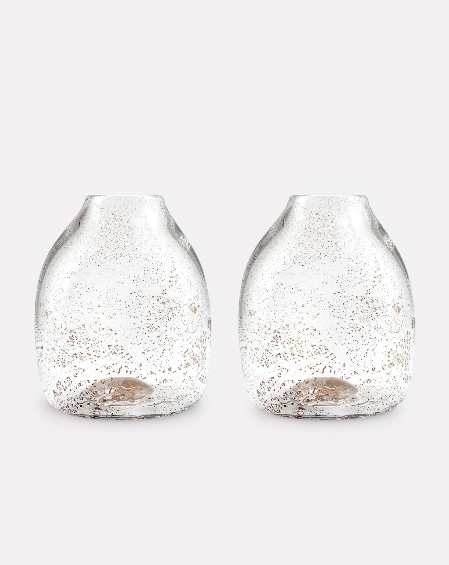 Set of 2 Fleck Gold Vase