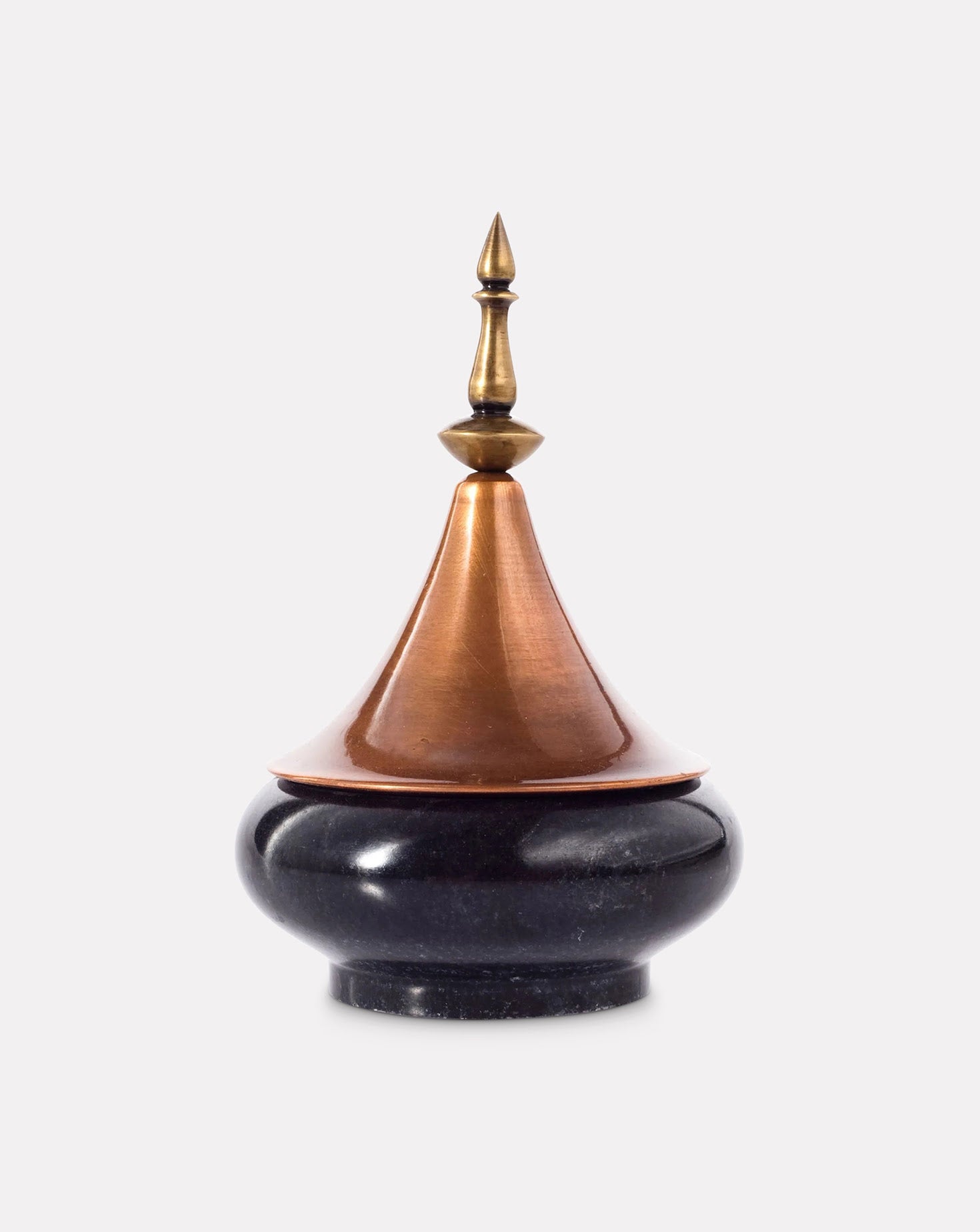 Spire Marble and Copper Black Vessel Sets of 4