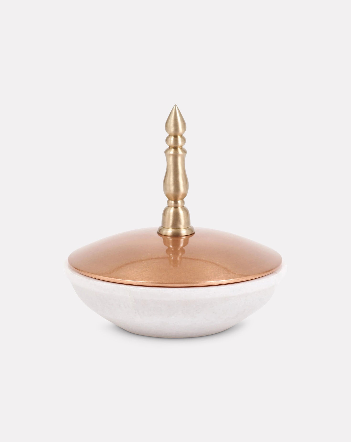 Spire Marble and Copper White Vessel Sets of 4