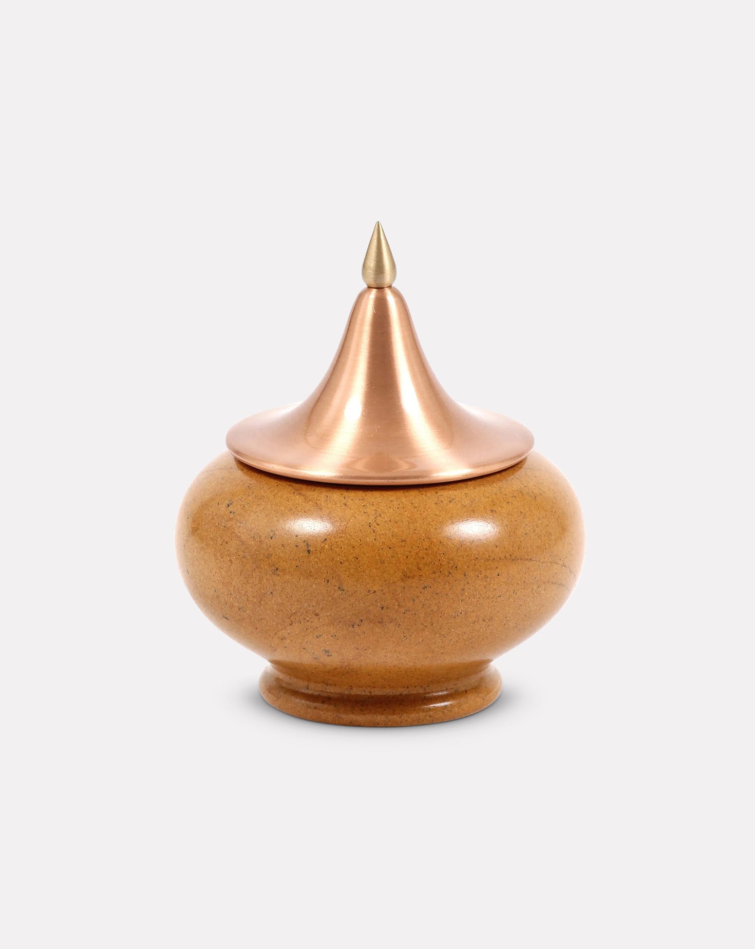 Spire Marble and Copper Yellow Vessel Sets of 4