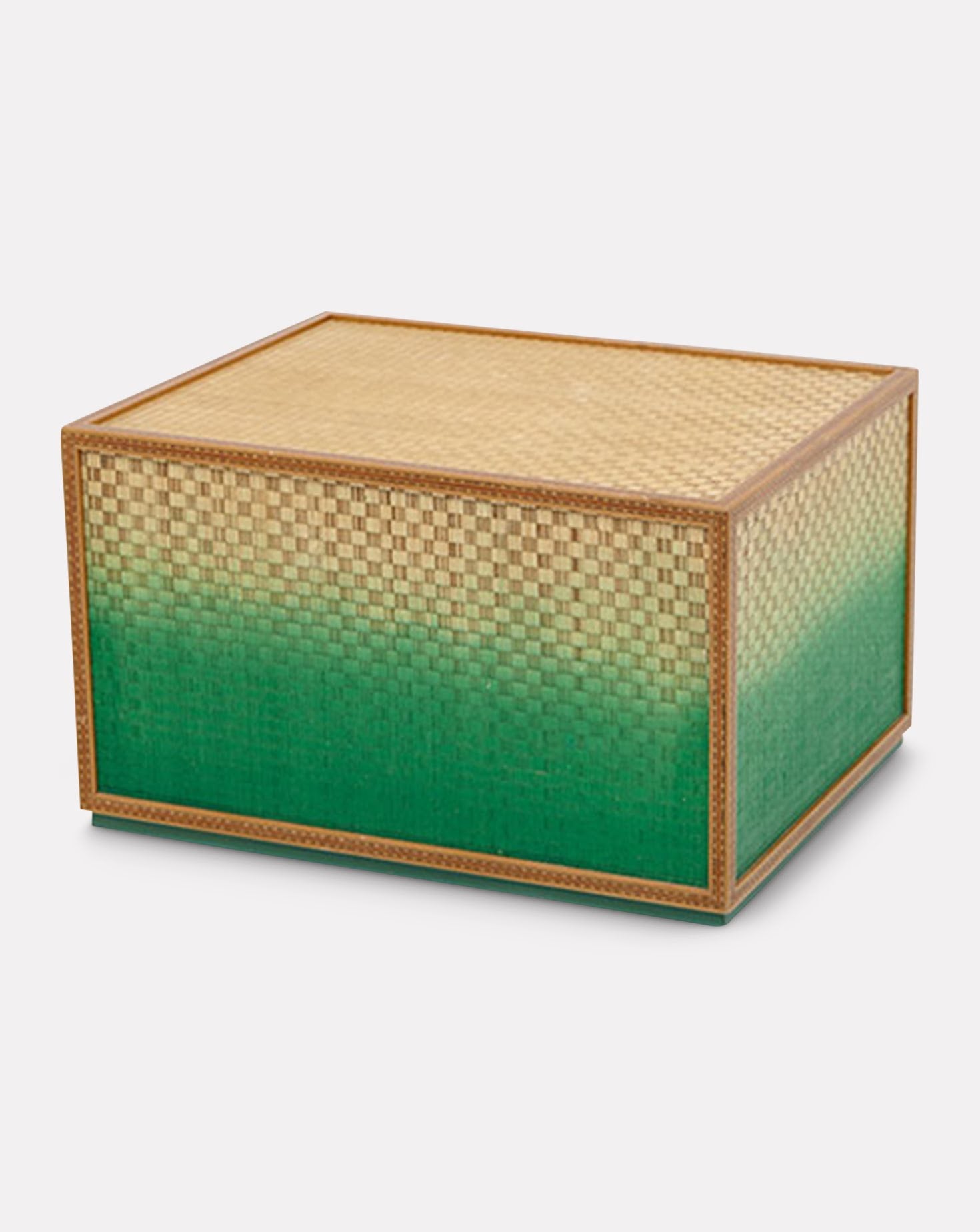 Tatami With Marquetry Insert Green Side Table