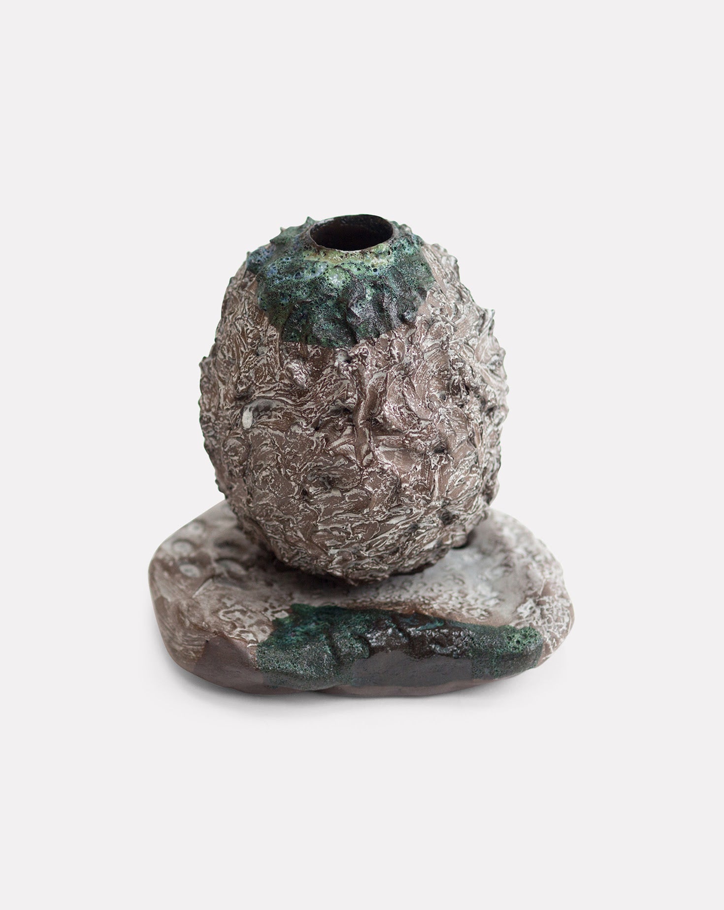 Textured Sculptural Ceramic Moon Jar