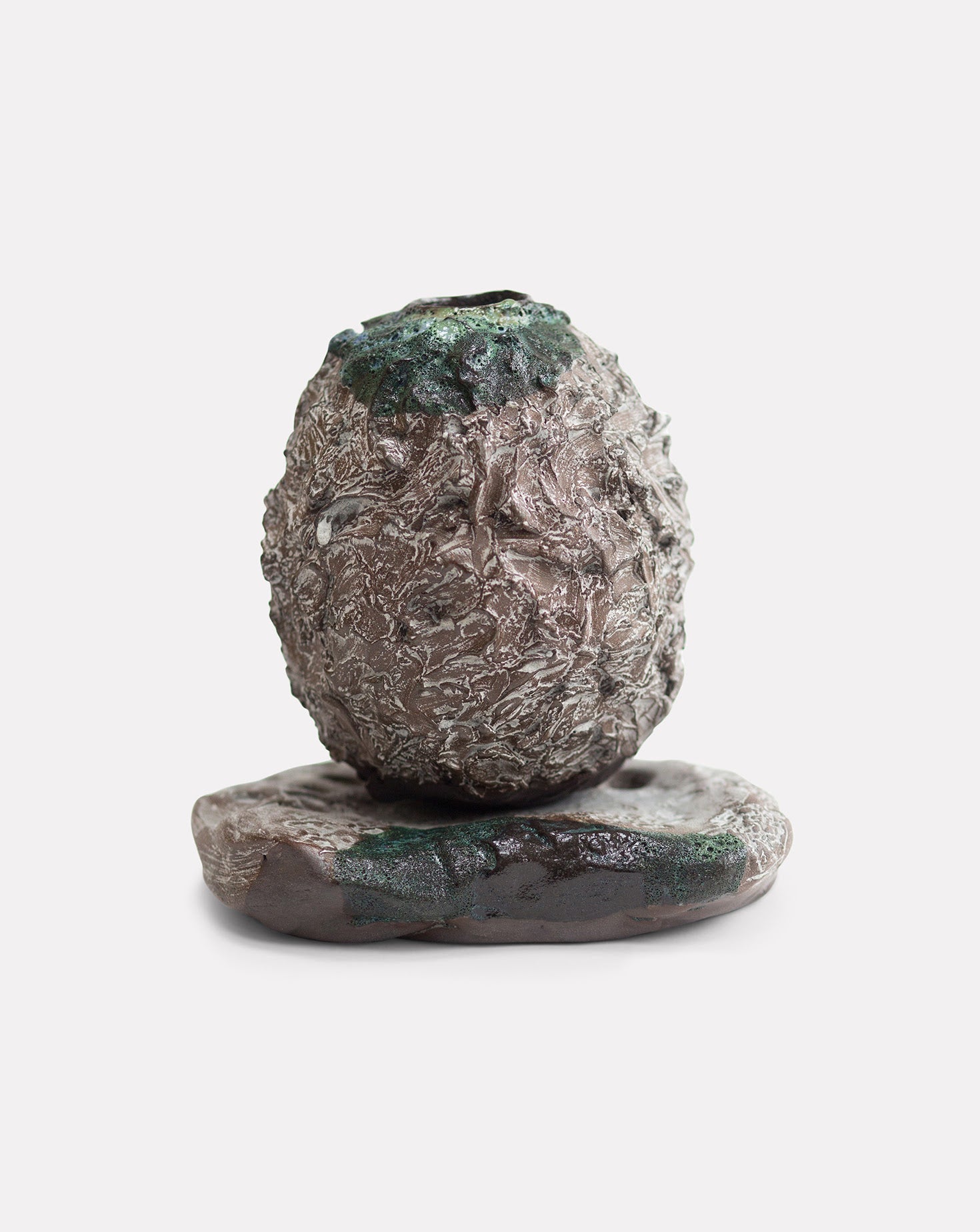 Textured Sculptural Ceramic Moon Jar
