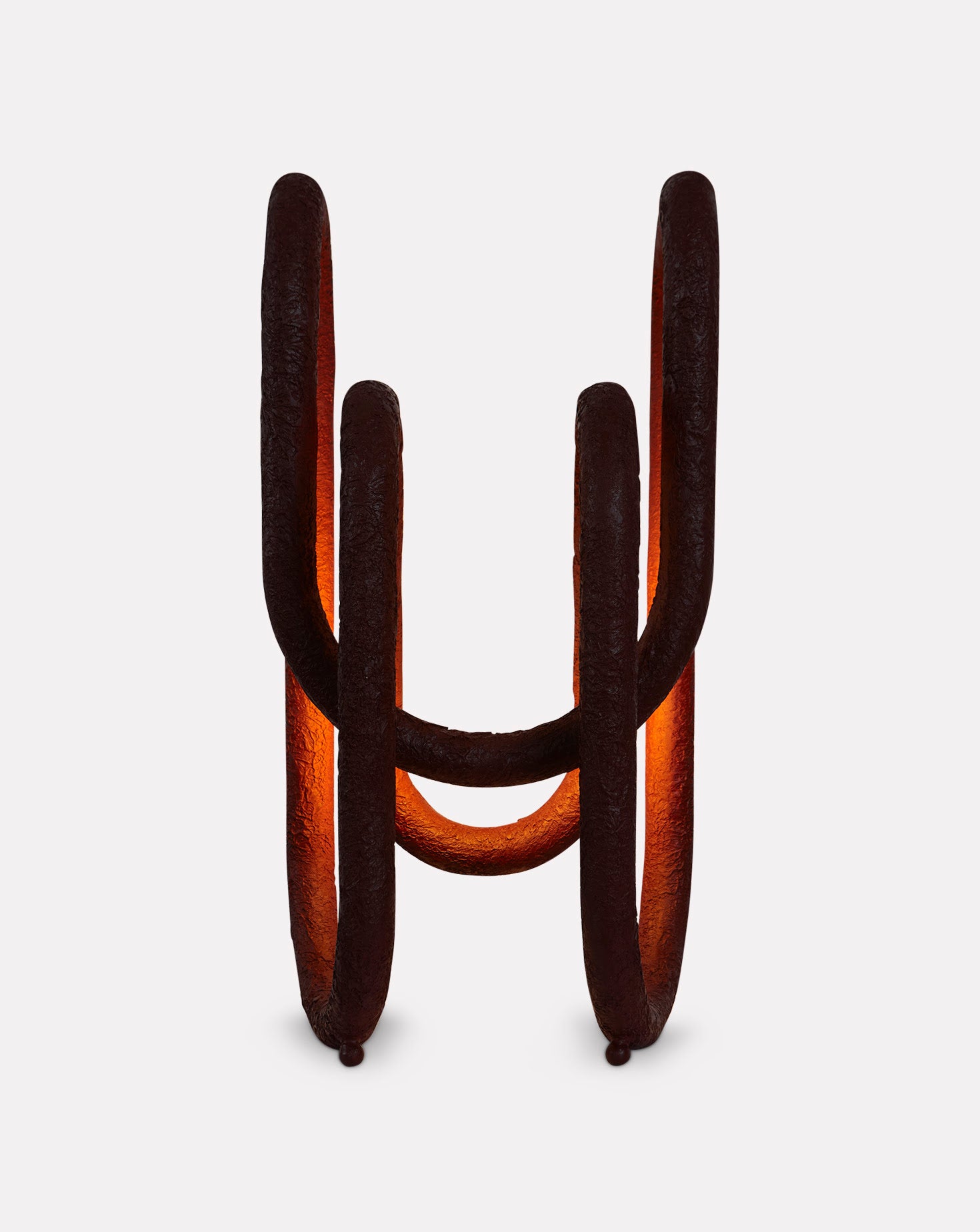 The Drape Sculptural Steel Table Lamp