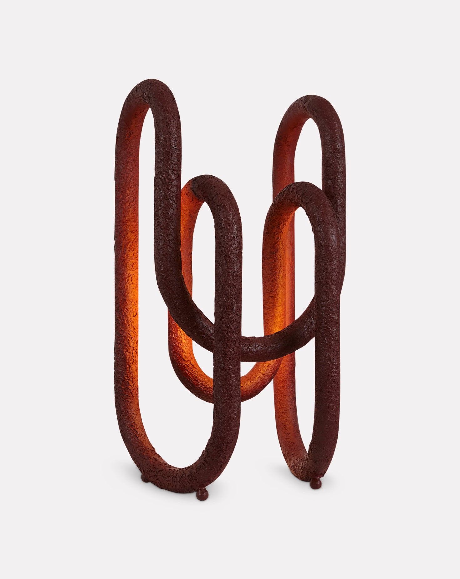 The Drape Sculptural Steel Table Lamp