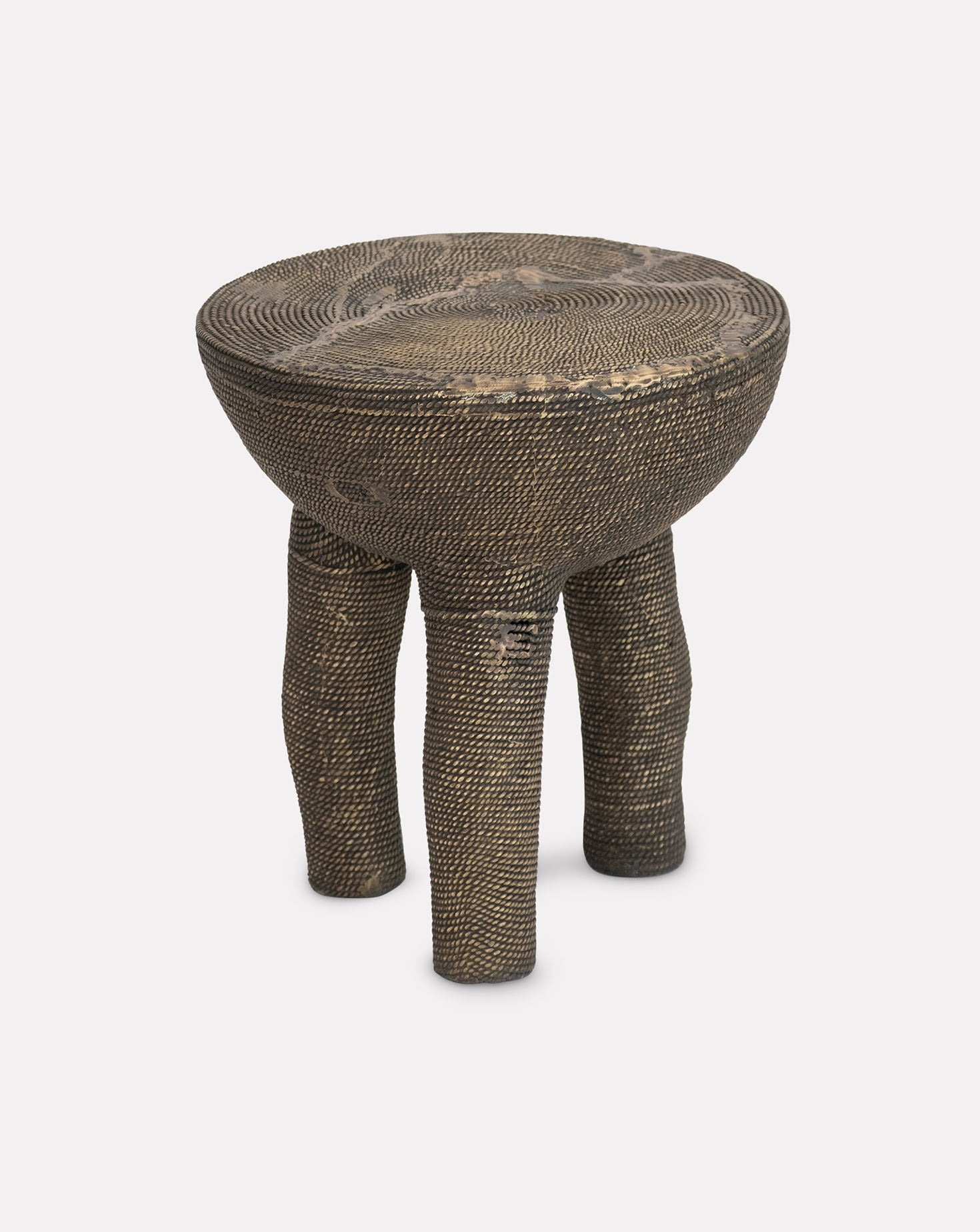 Tri Cone N1 Dhokra Accent Stool