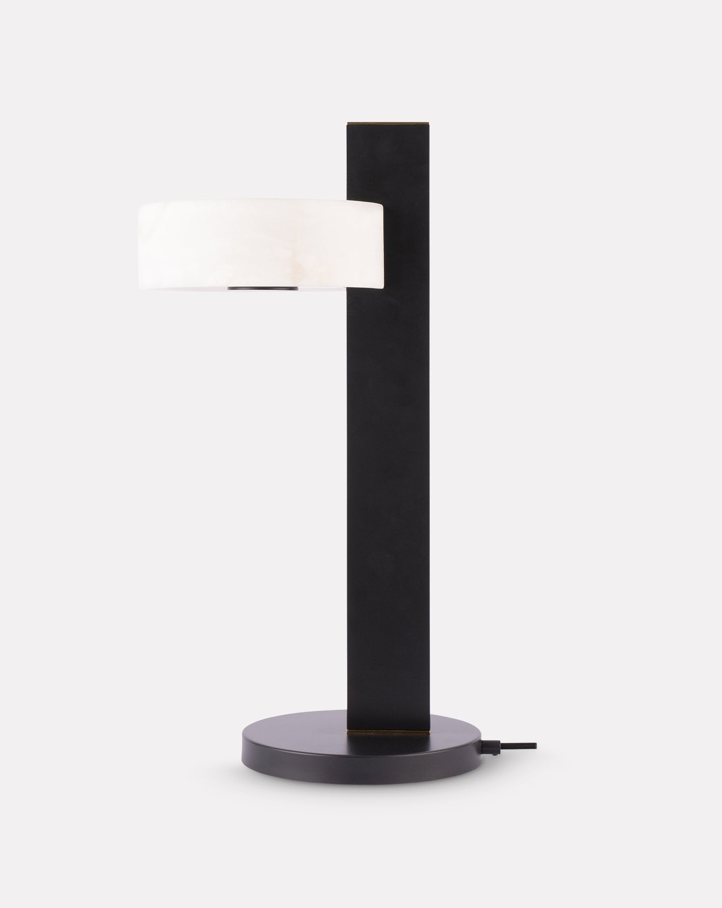 Turris Steel and Alabaster Table Lamp