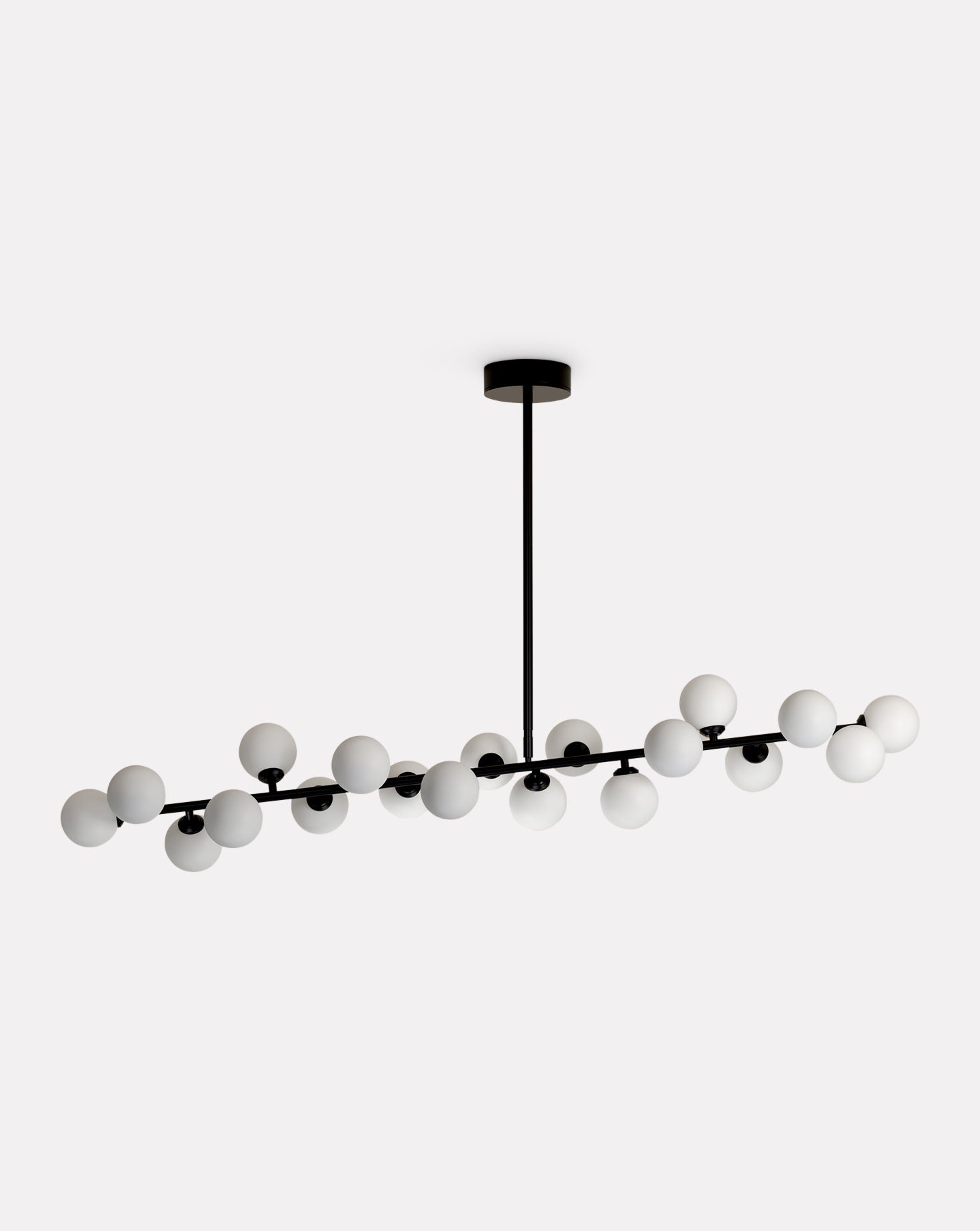 Mimosa Metal and Glass Pendant