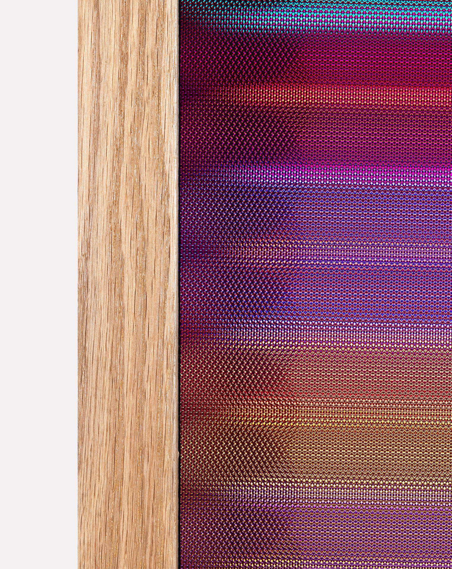 Chromolapse Oak Framed LED Wall Art Lights