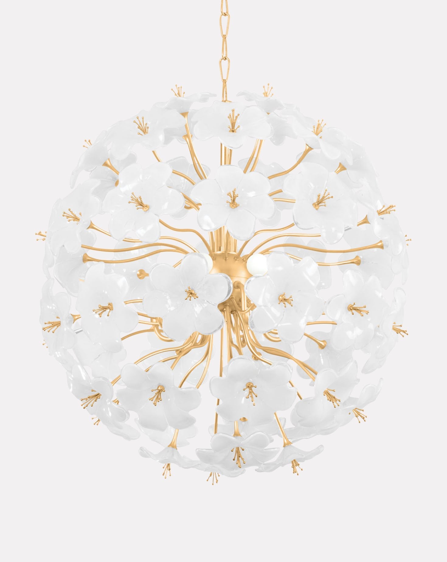 Hygea Gold Leaf Chandelier