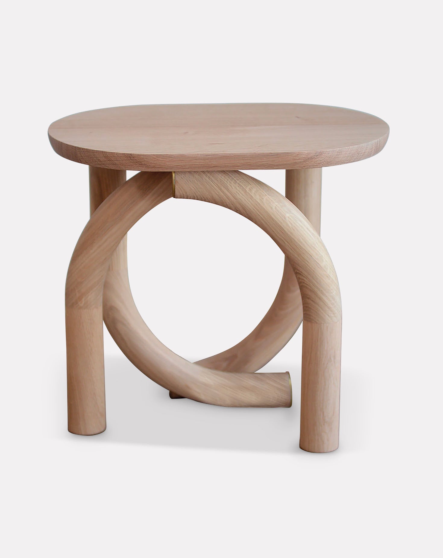 Pearl Natural Oak U Mini Side Table