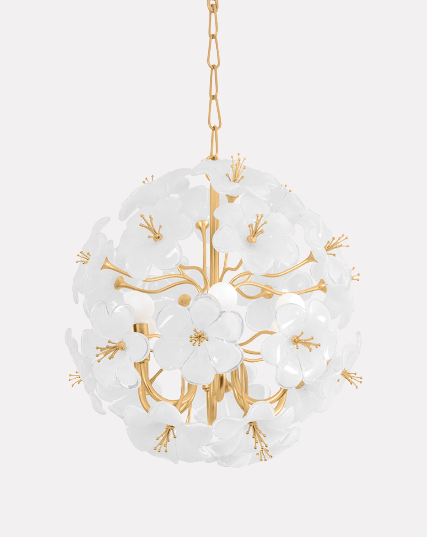 Hygea Gold Leaf Chandelier
