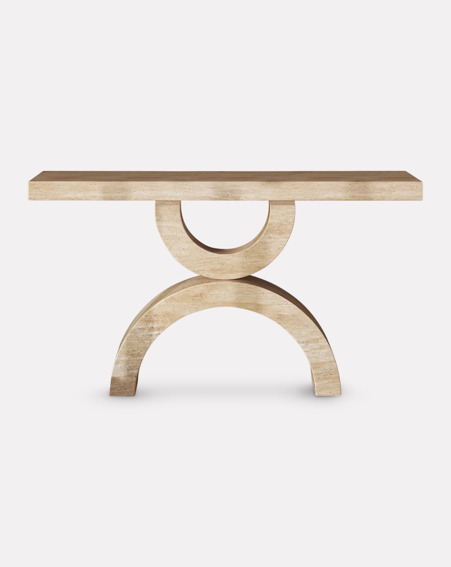 Droid Travertine Marble Console