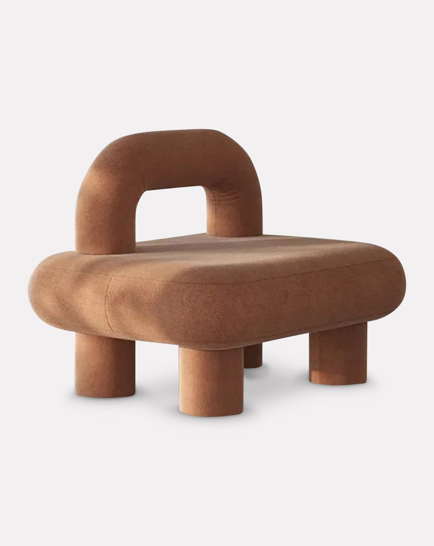 Fat Suede Upholstered Chair