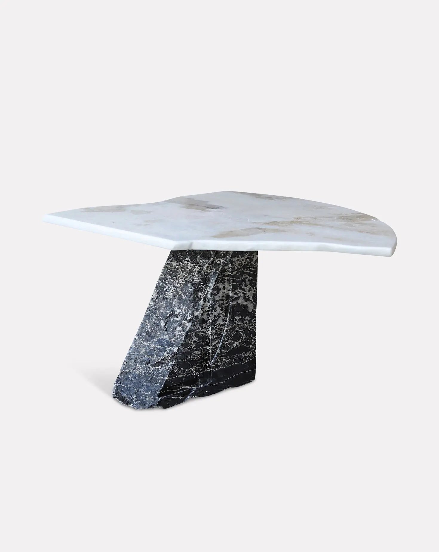 Calacatta Oro and Dover White Marble Accent Table Stone Stackers