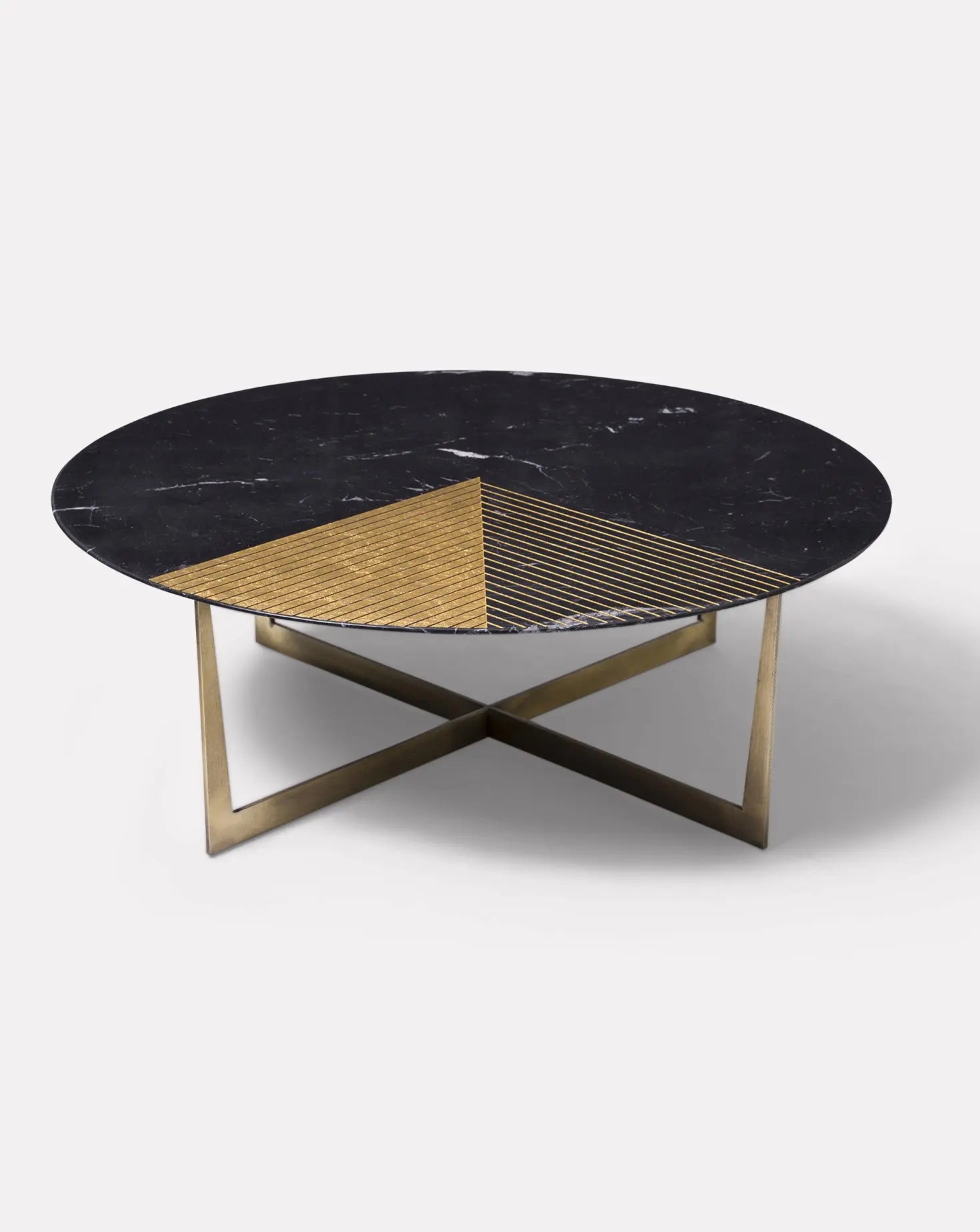 Gold Radius Marble Coffee Table II Alex Mint