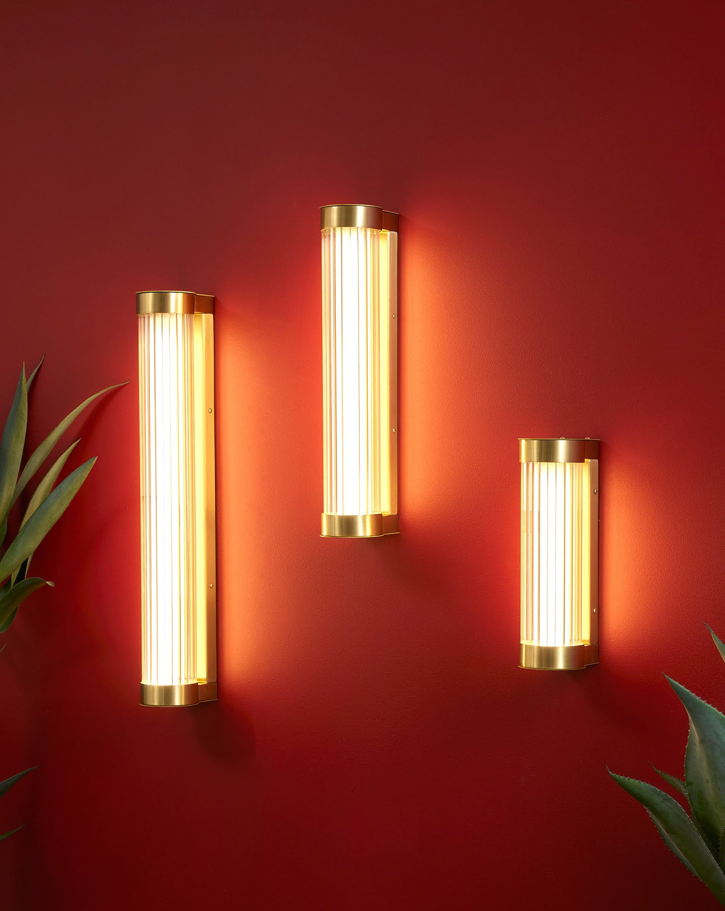 Clarity Brass Wall Light