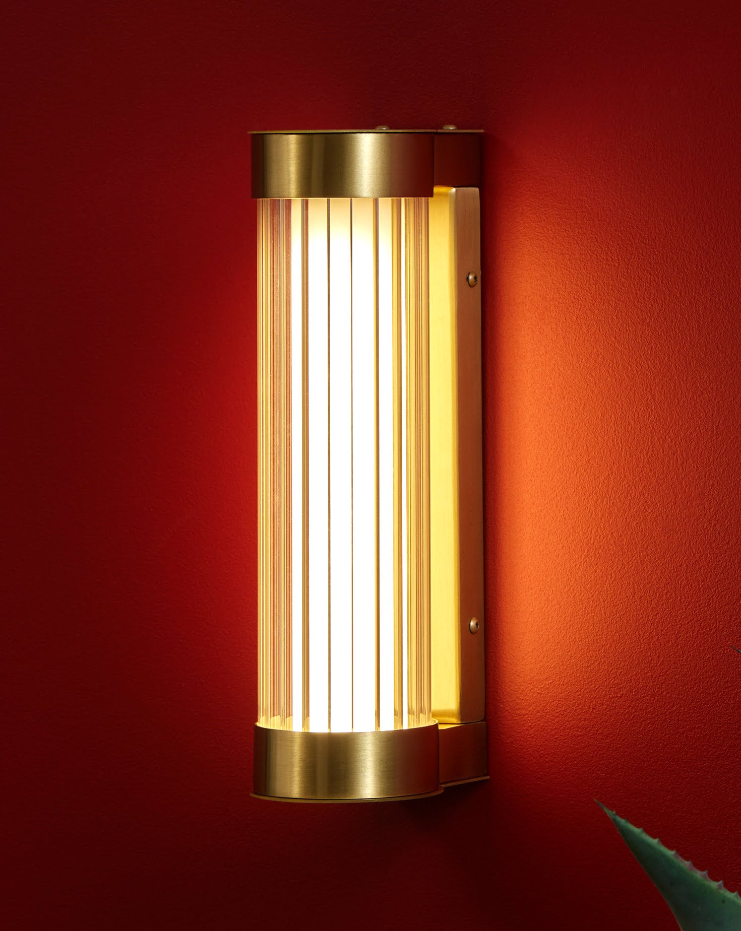 Clarity Brass Wall Light