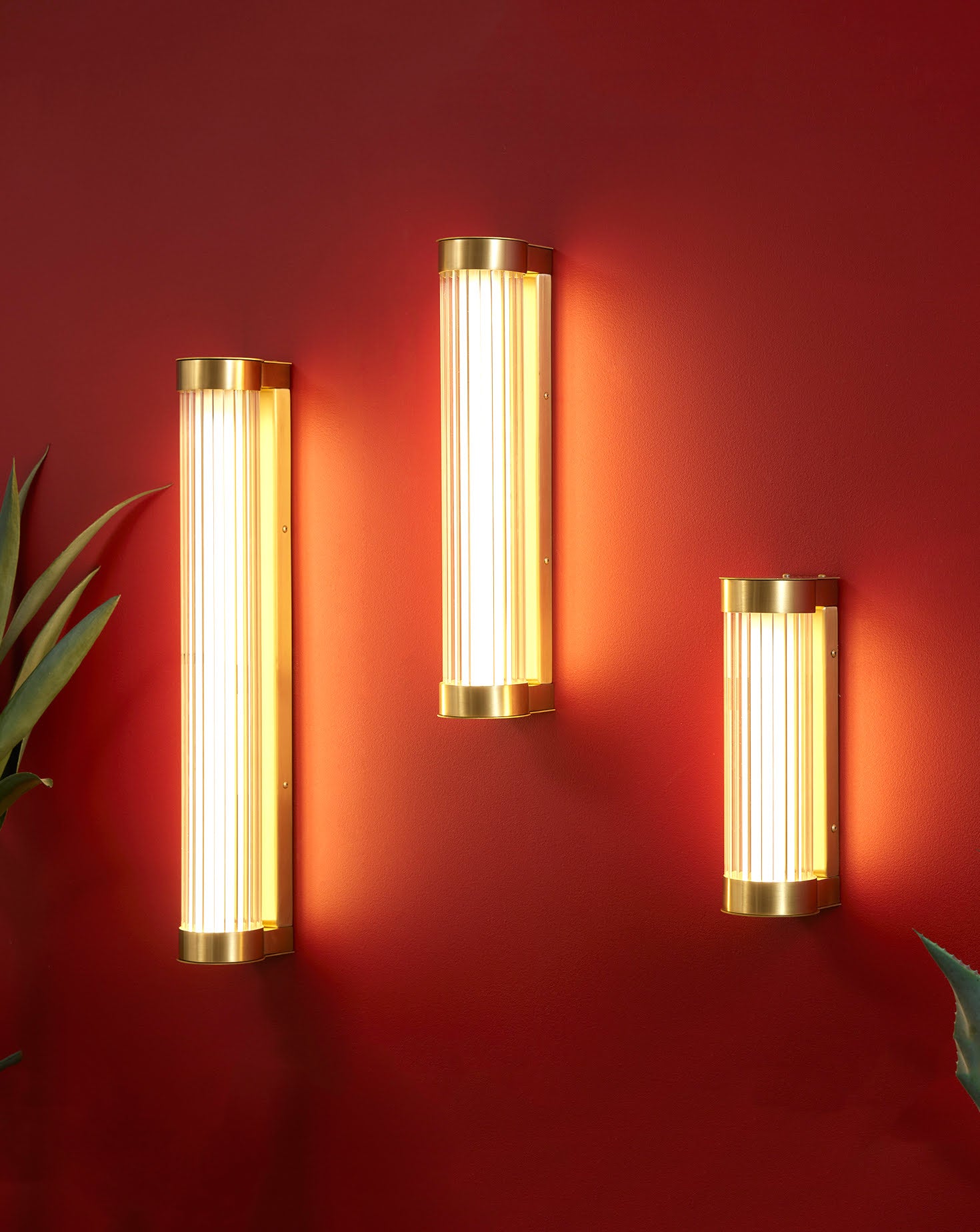 Clarity Brass Wall Light