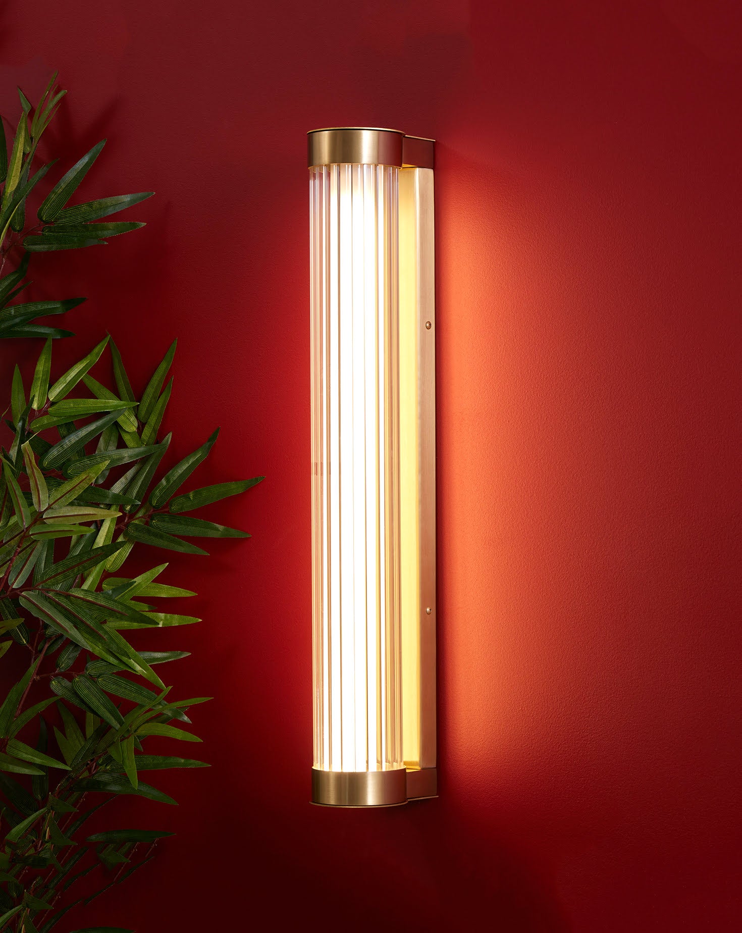 Clarity Brass Wall Light