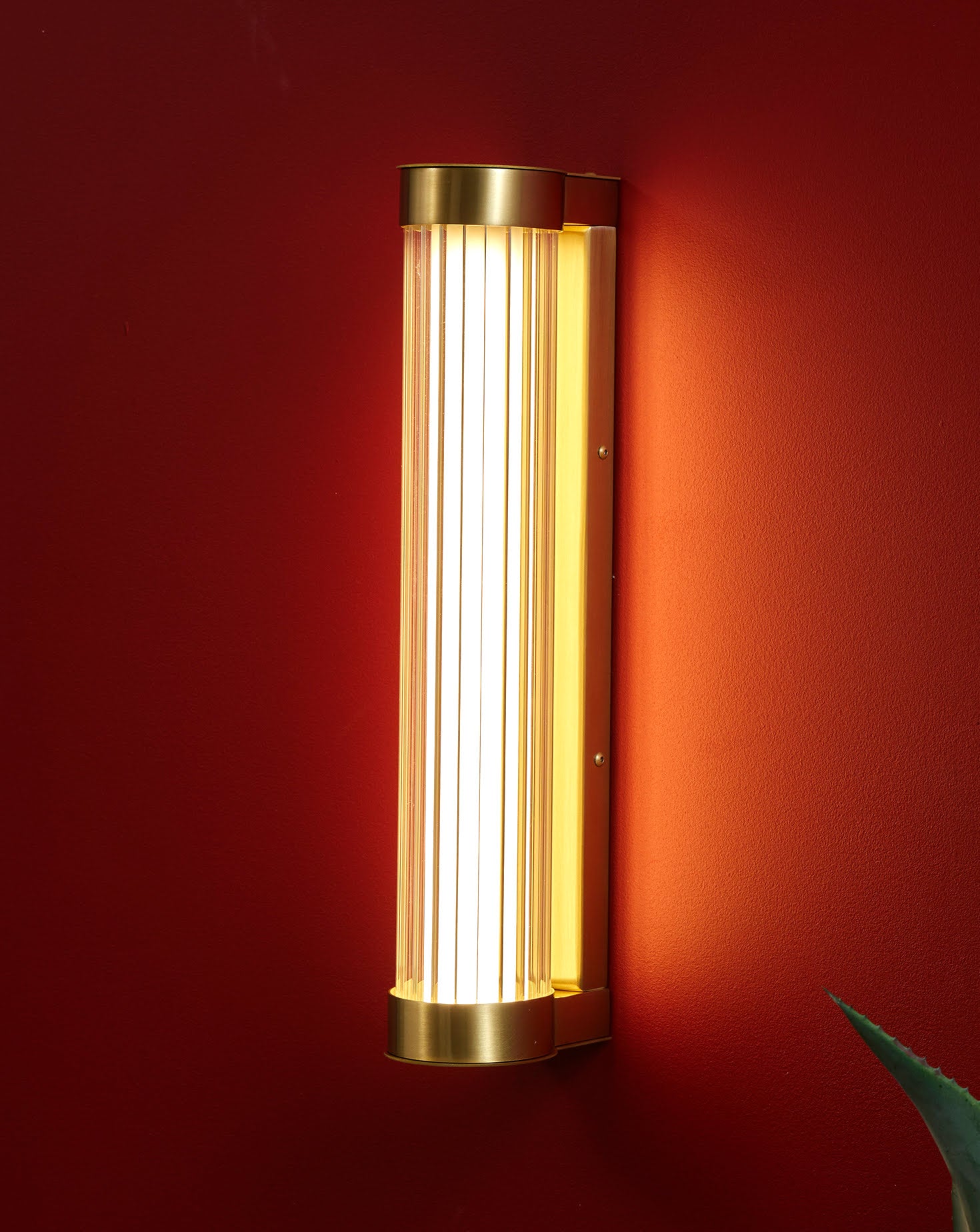 Clarity Brass Wall Light