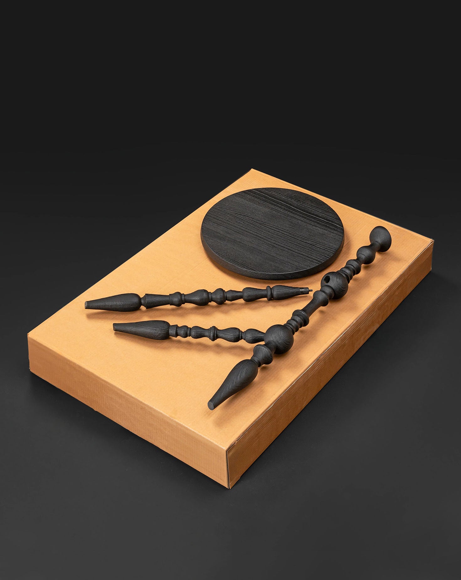 Annabelle Sculptural Beech Wood Side Table