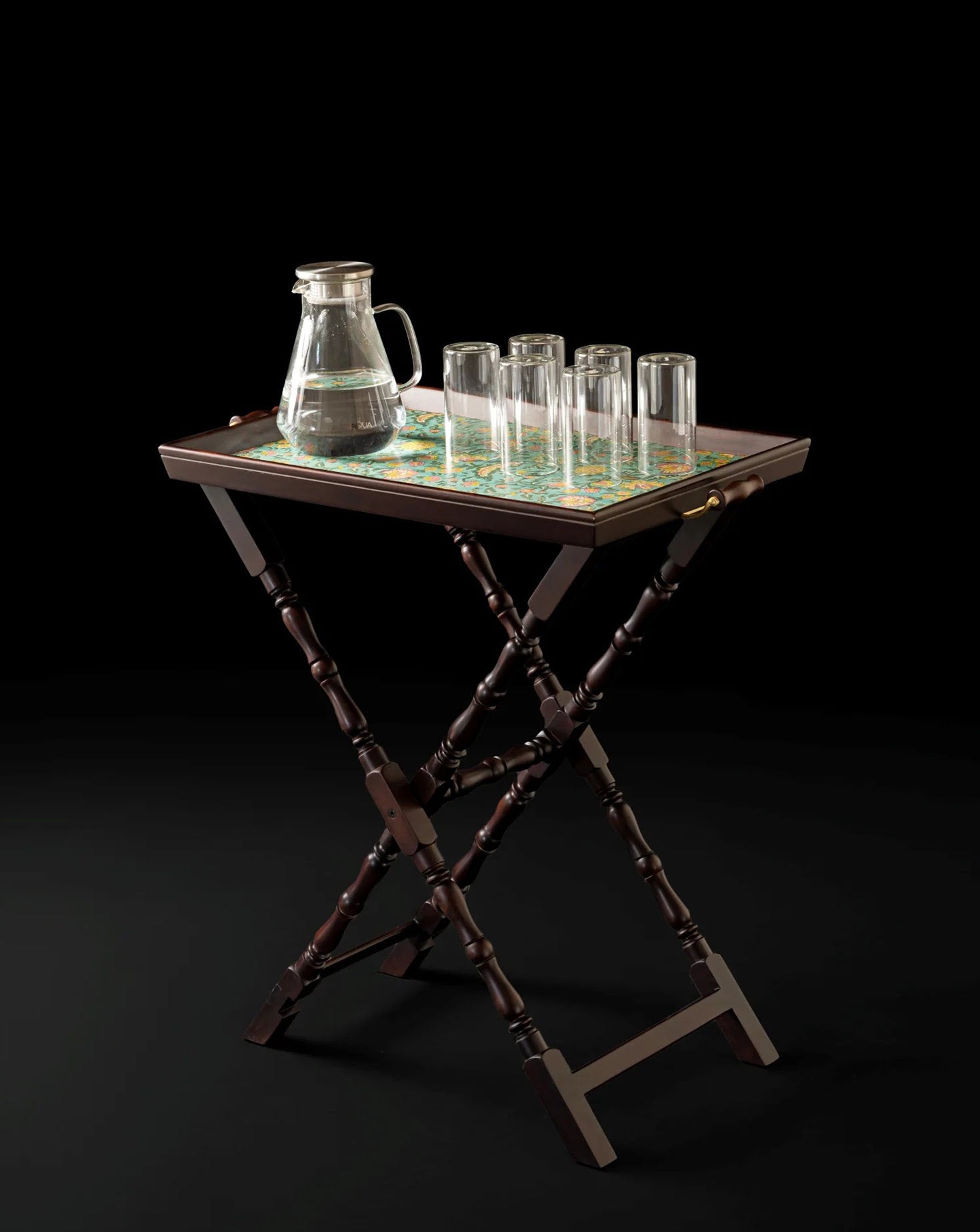 Booti Butler Brass Folding Tray Table