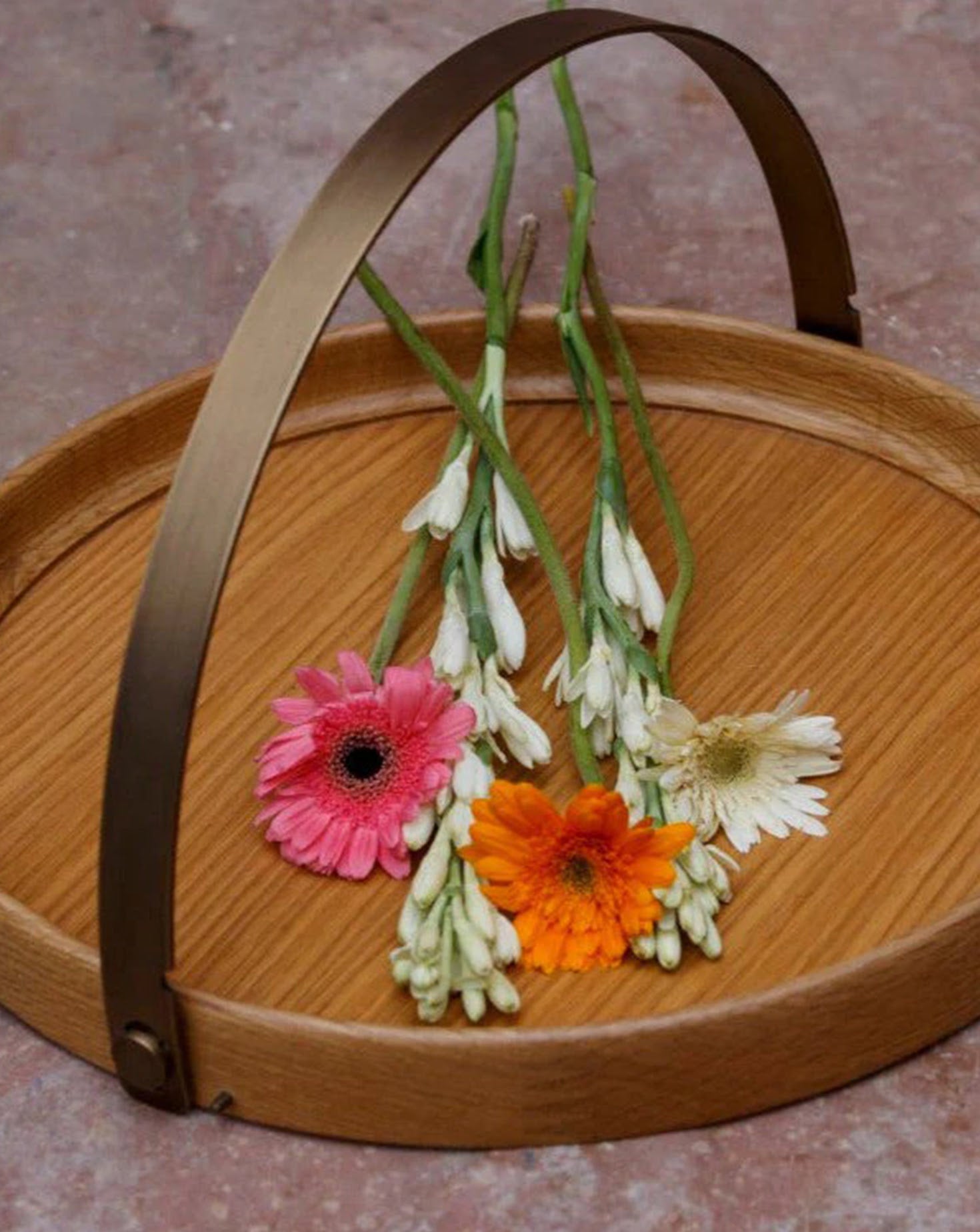 Brass Band Round Tray