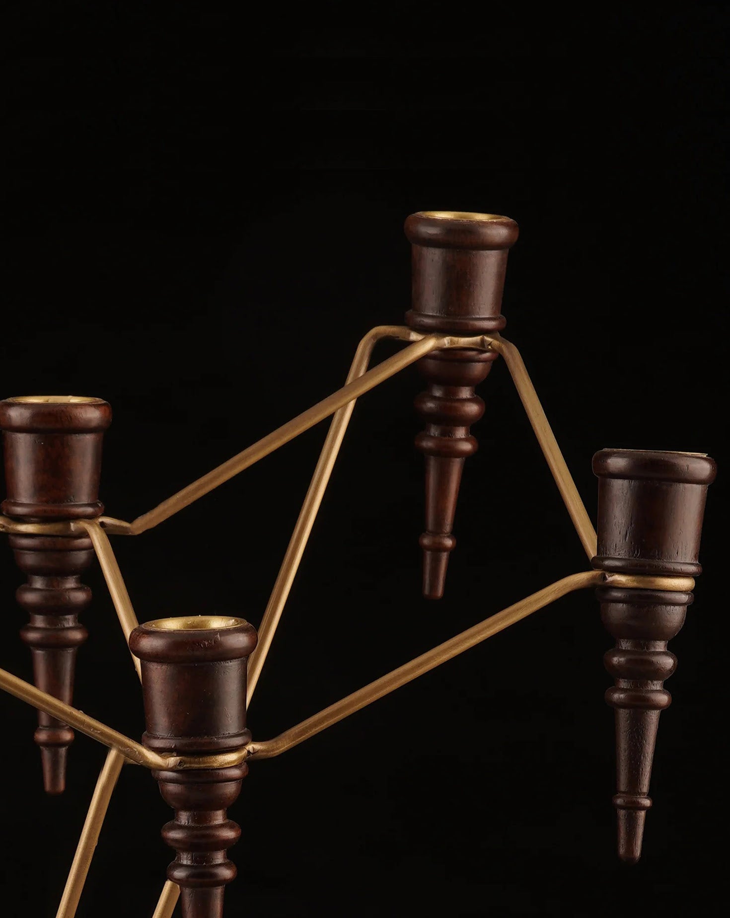 Constellation Brass & Marble Candle Stand