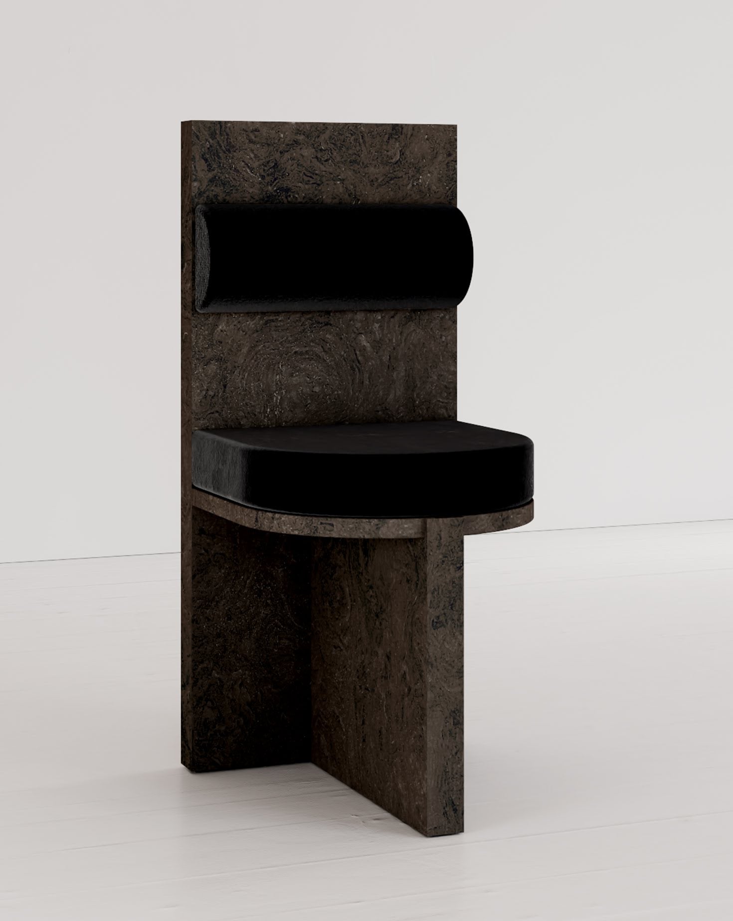 Cork and Velvet Chair